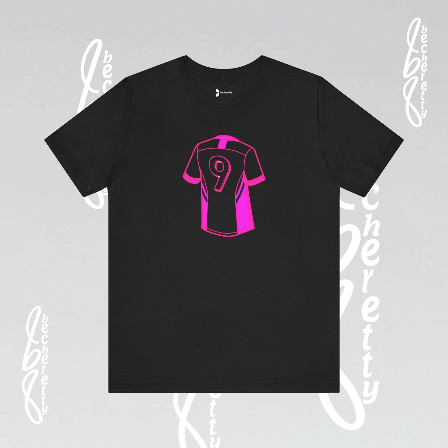 Soccer T-Shirt Number 9 - Unisex - Graphic Becheretty - Perfect Gift for Soccer Lovers - Casual Wear