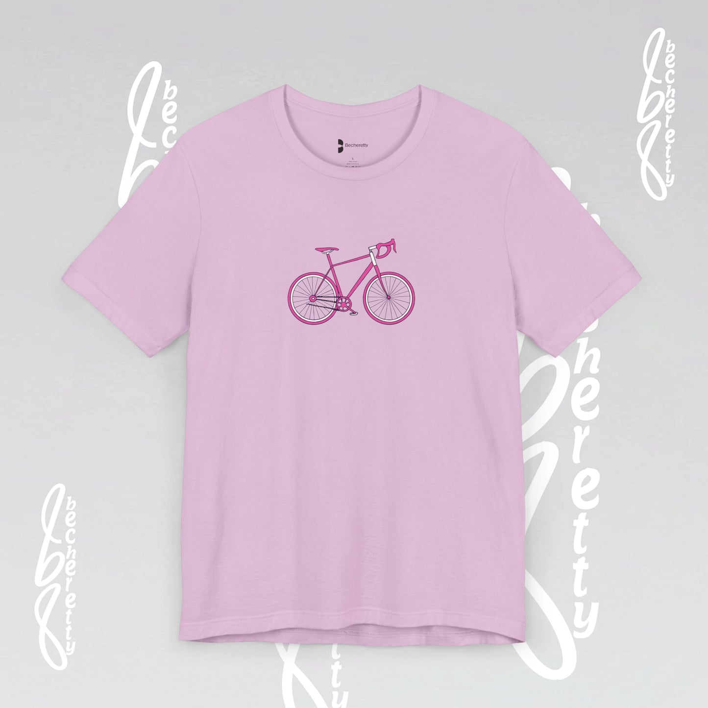 Pink Bike - Graphic T-Shirt Becheretty - Perfect gift for Bike Lovers - Casual Wear