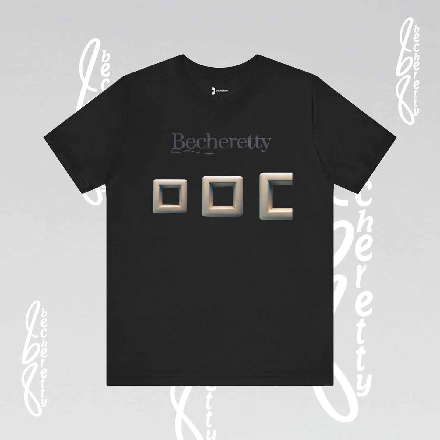 Modern Minimalist Graphic Tee - Becheretty - Artistic Everyday wear, Unique gift