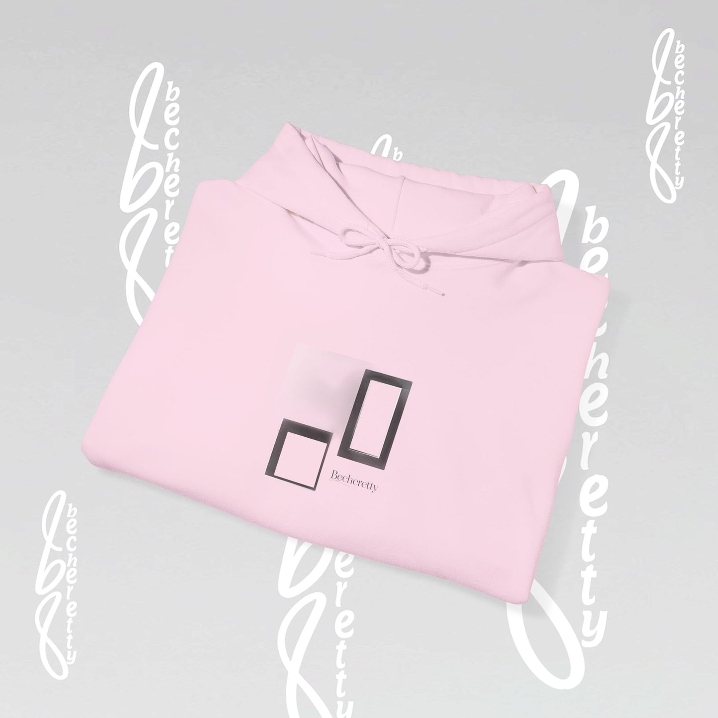 Hooded Minimalist Design Becheretty - Unisex, Pixel Void Line