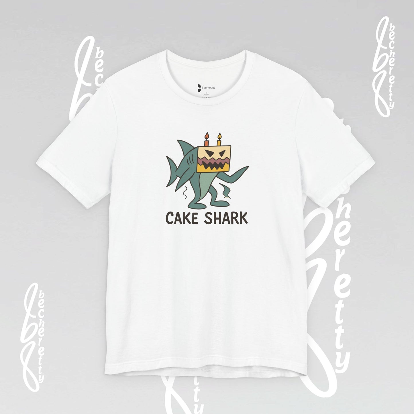 Cake Shark Tee - Designed by a 10-Year-Old - Celebrate Neurodiversity - Casual Wear