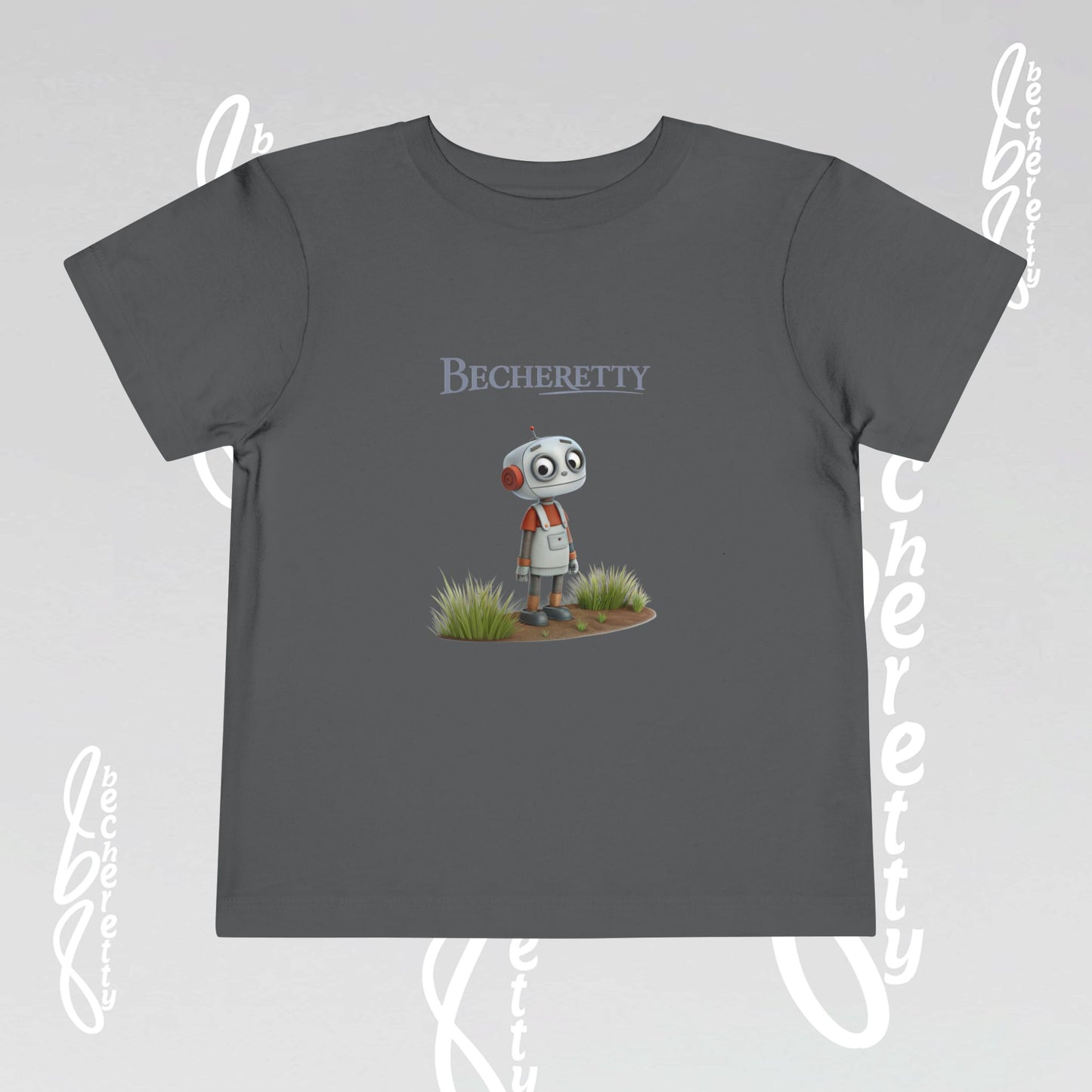 Toddler T'Shirt Short Sleeve - Cute Robot - Becheretty Graphic Design