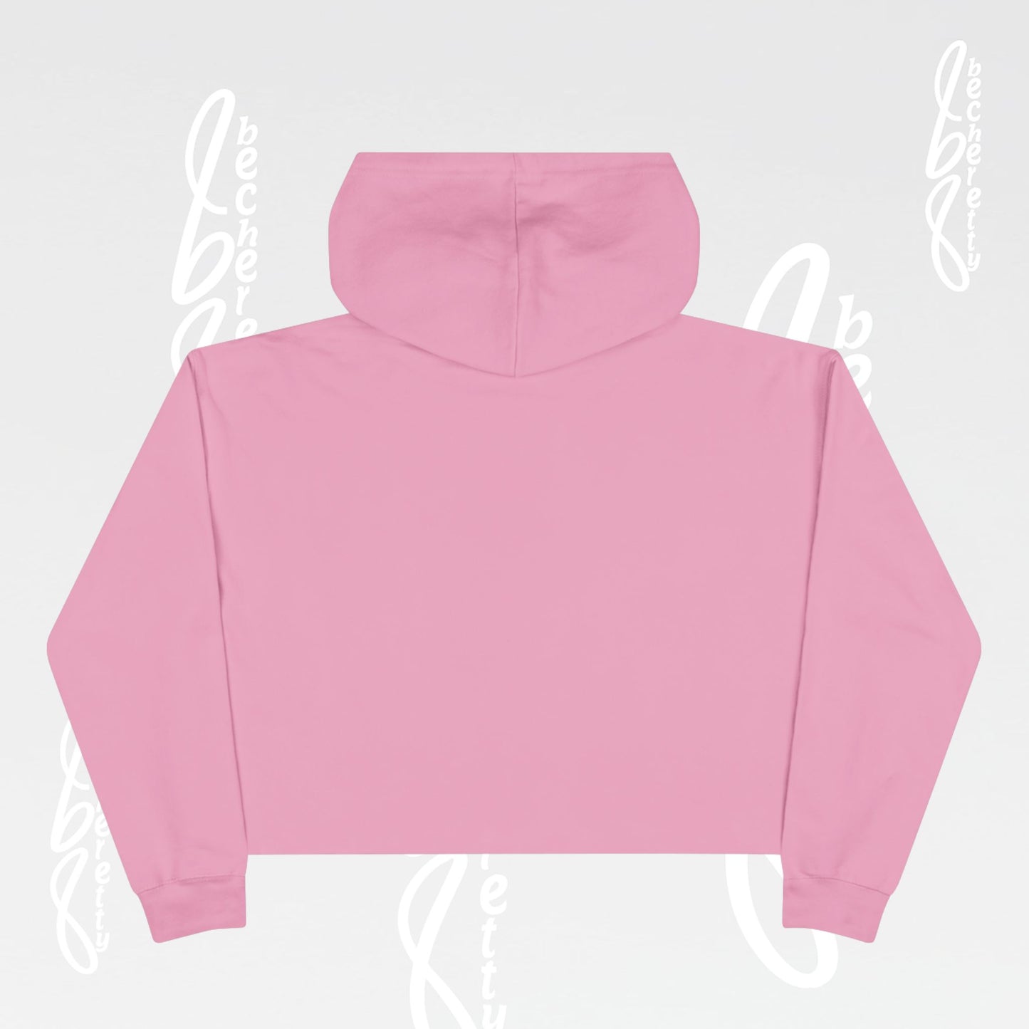 Trendy Crop Hoodie with Artistic Necklace Design Becheretty - Fashionable Sweatshirt, Gift for Her, Casual Wear, Stylish Loungewear