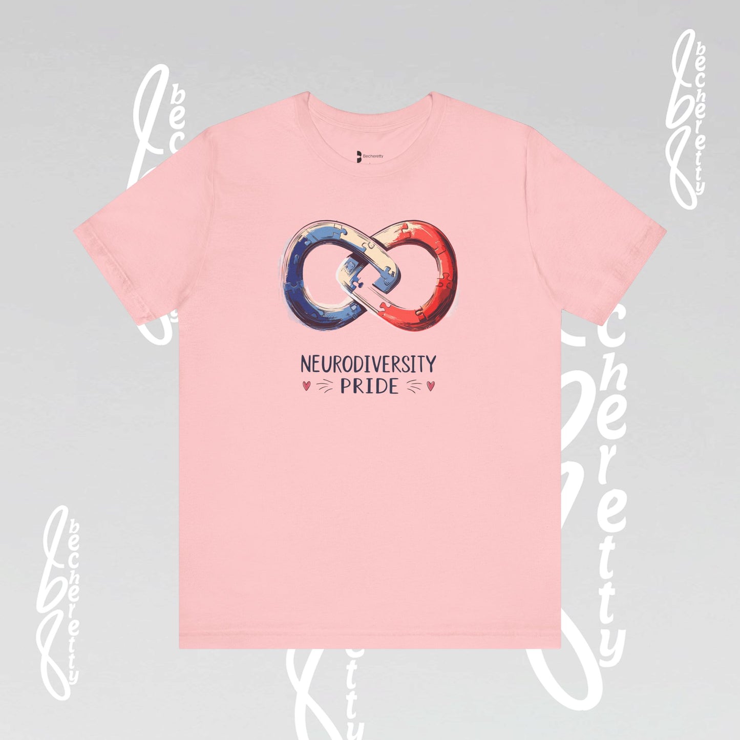Neurodiversity Pride Tee - Graphic Art Becheretty - Summer, Casual T-Shirt