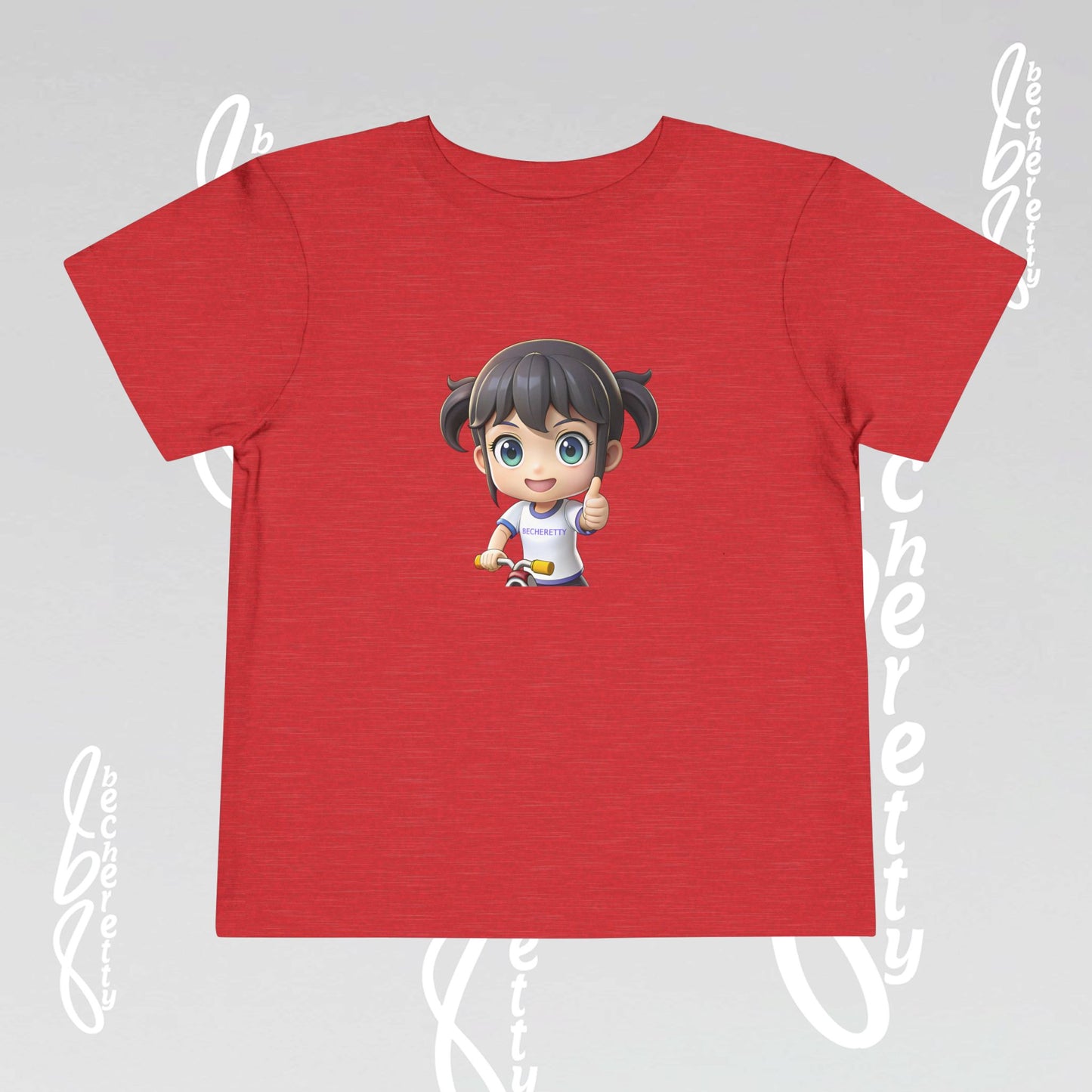 Toddler T-Shirt Cute Graphic Character Becheretty - Playful Toddler Wear - Summer Top