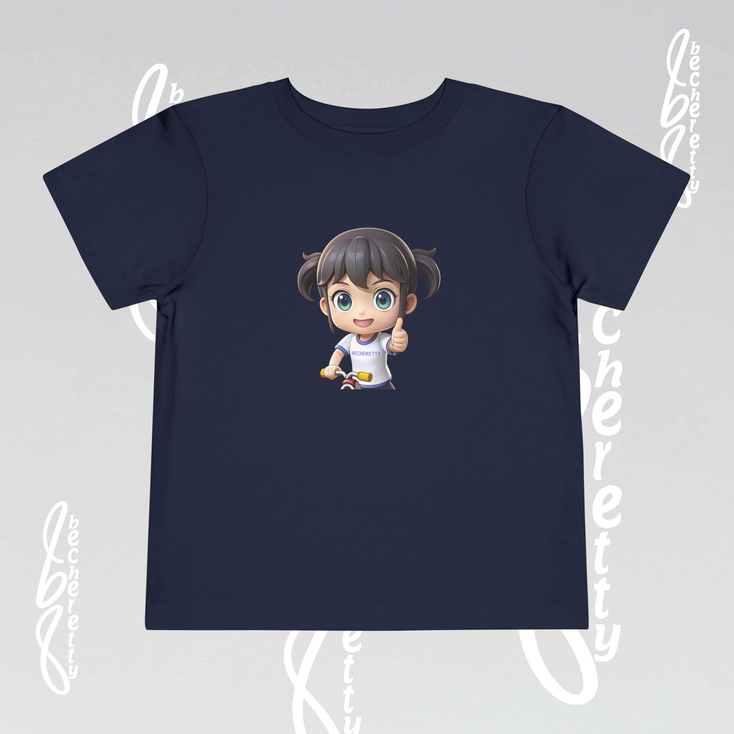 Toddler T-Shirt Cute Graphic Character Becheretty - Playful Toddler Wear - Summer Top