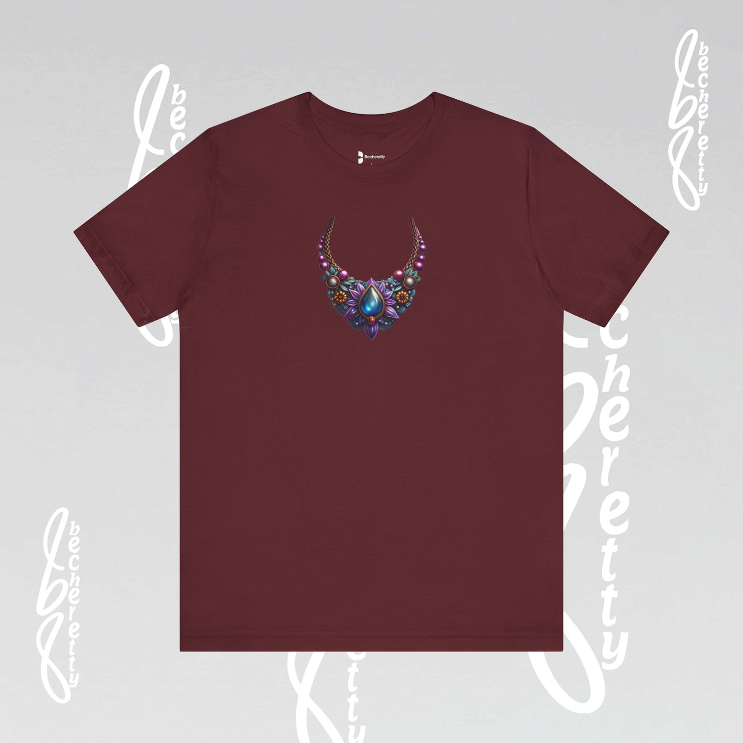 Colorful Necklace Design - Bohemian Inspire - Short Sleeve T'Shirt - Perfect gift for women