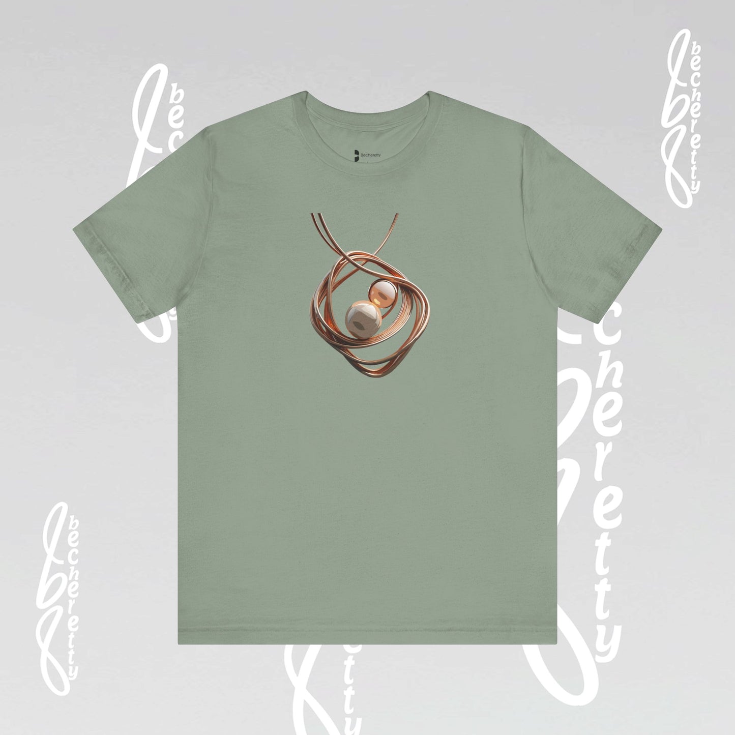 Art Lovers - Necklace t-Shirt Becheretty Casual Wear, Everyday Fashion - Unique Style, Graphic T-Shirt