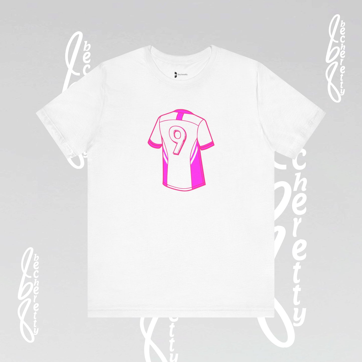 Soccer T-Shirt Number 9 - Unisex - Graphic Becheretty - Perfect Gift for Soccer Lovers - Casual Wear