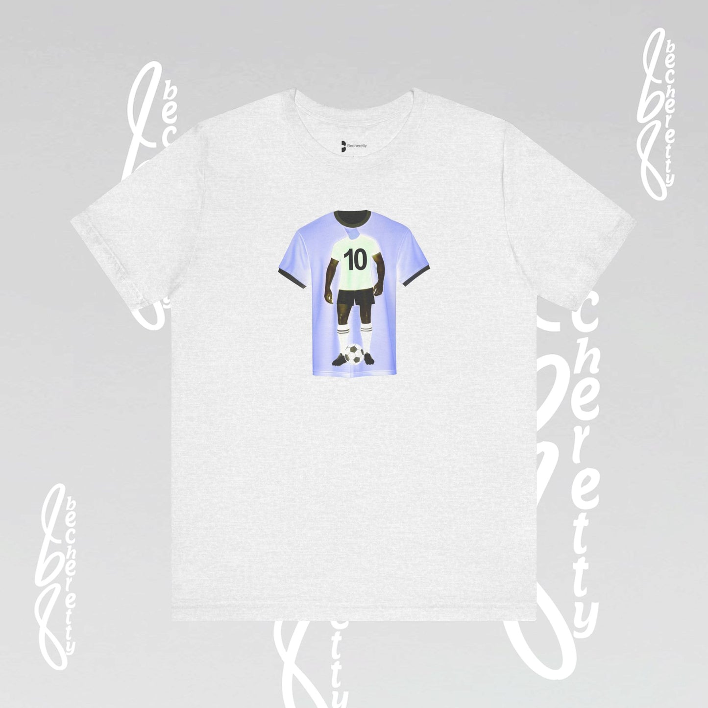 Soccer T-Shirt Number 10 - Becheretty Graphic Minimalist - Men Women Apparel - Gift for Fans