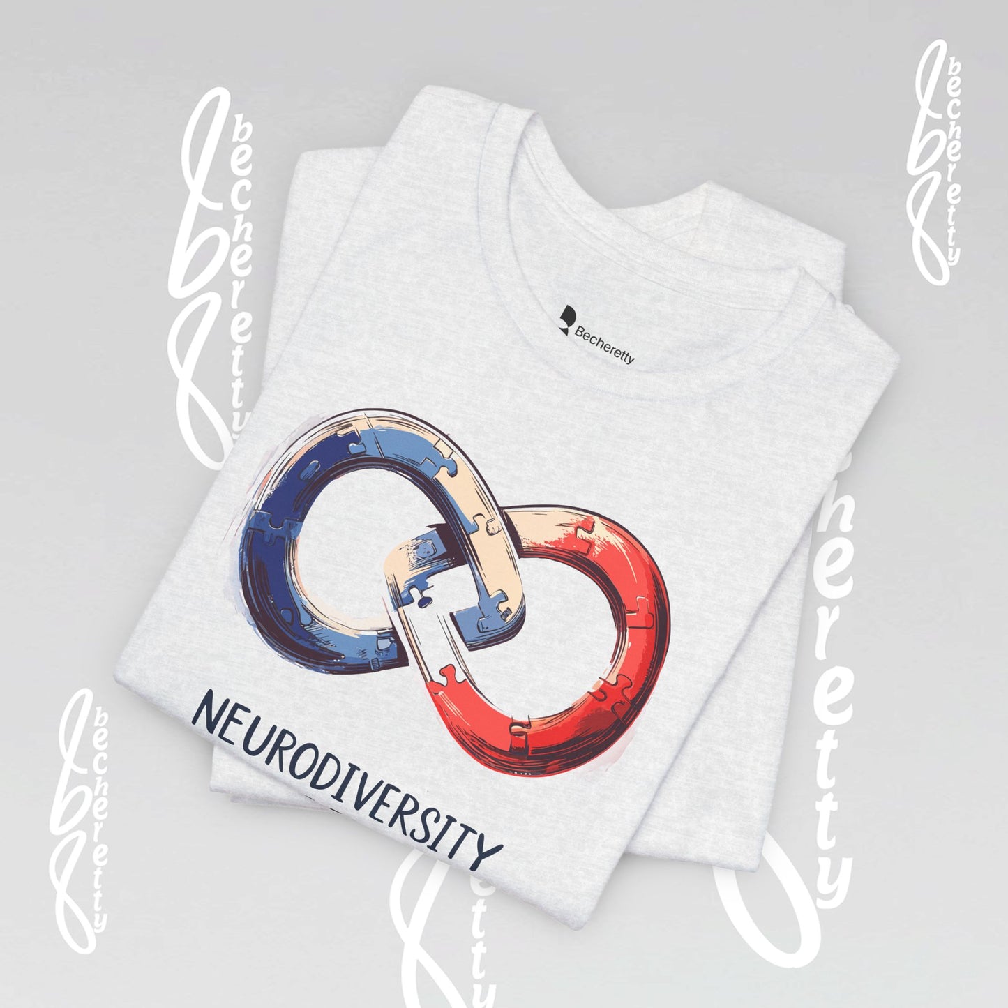 Neurodiversity Pride Tee - Graphic Art Becheretty - Summer, Casual T-Shirt
