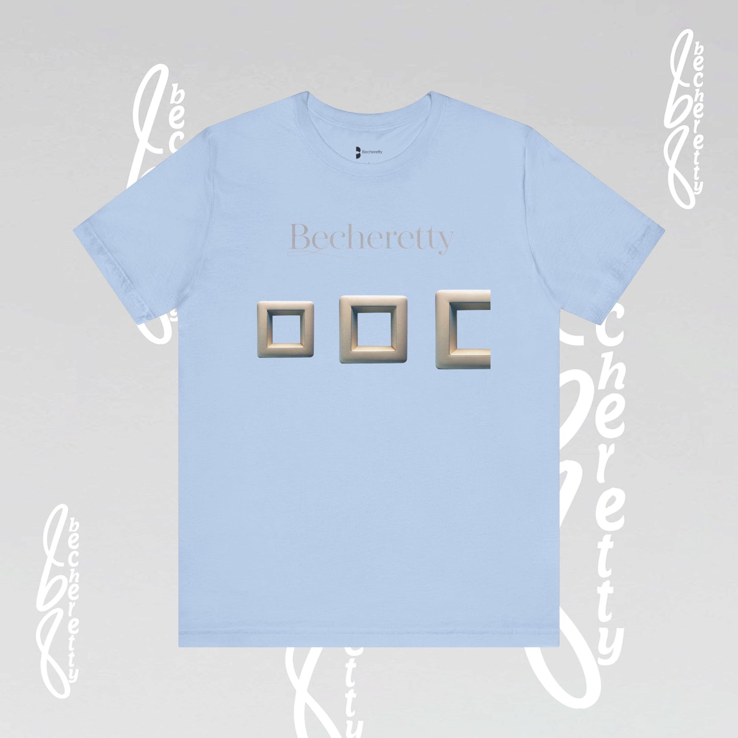 Modern Minimalist Graphic Tee - Becheretty - Artistic Everyday wear, Unique gift
