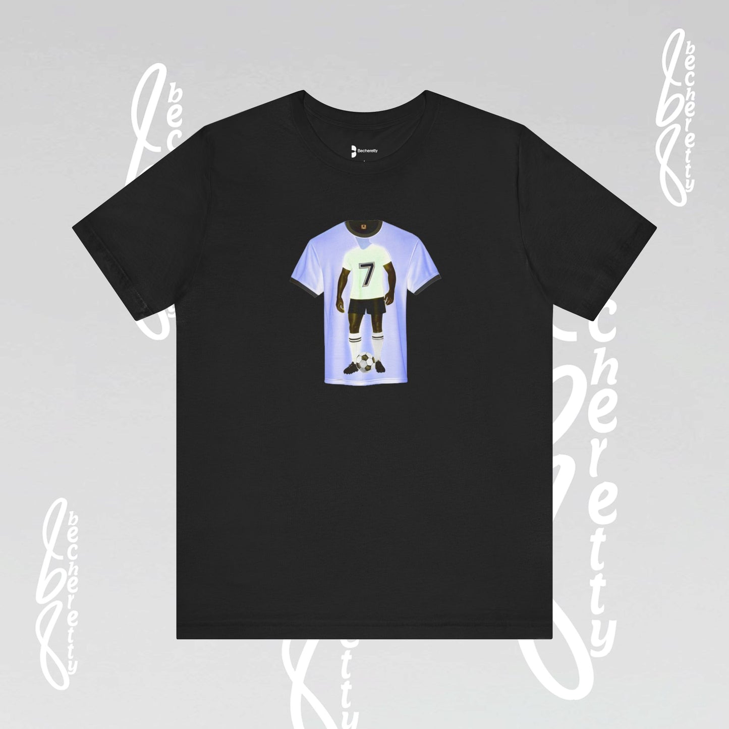 Soccer T-Shirt Number 7 - Graphic Becheretty - Perfect Gift for Soccer Lovers