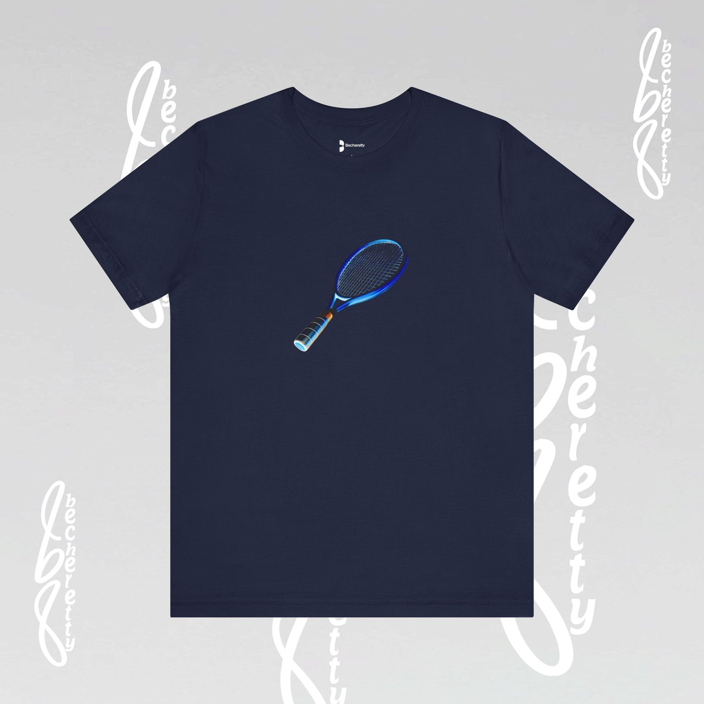 Vintage Tennis Racket - Graphic T'Shirt Becheretty - Tennis Enthusiasts - Casual Wear