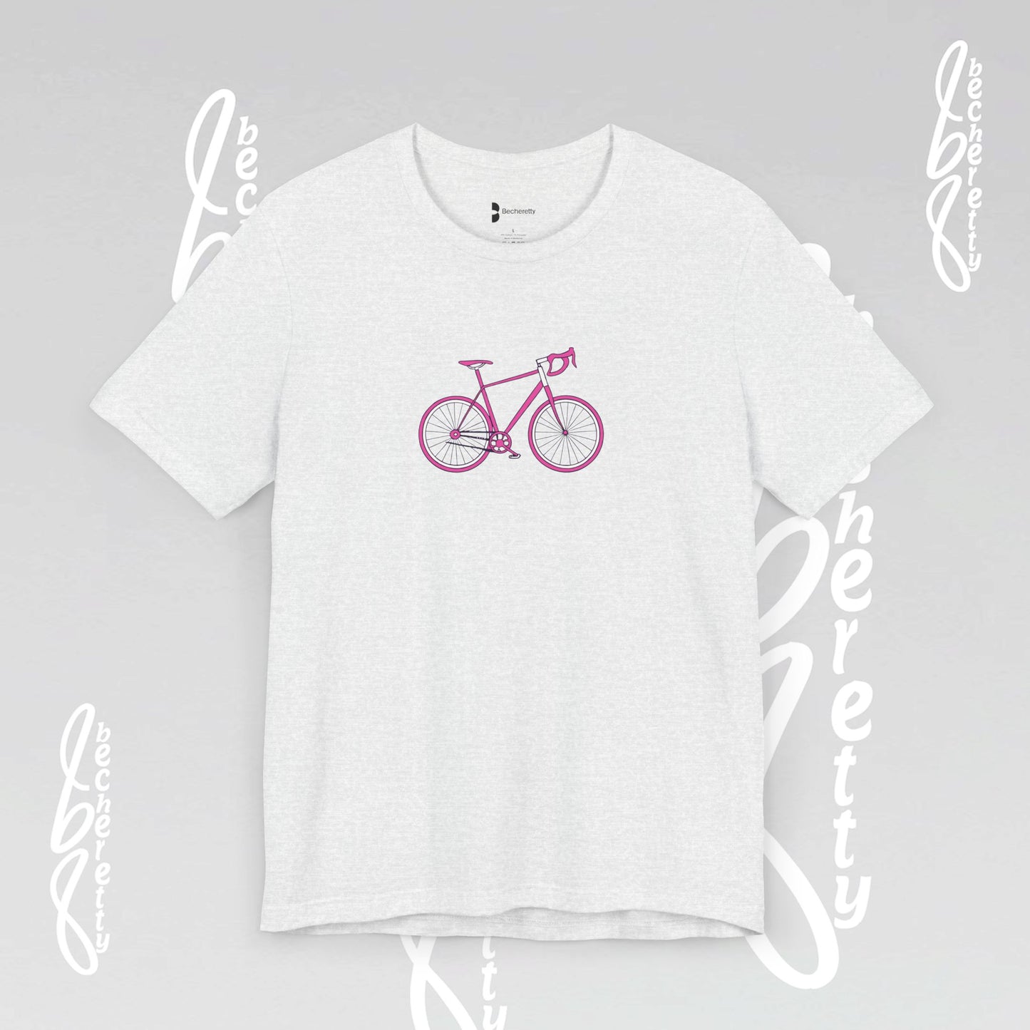 Pink Bike - Graphic T-Shirt Becheretty - Perfect gift for Bike Lovers - Casual Wear