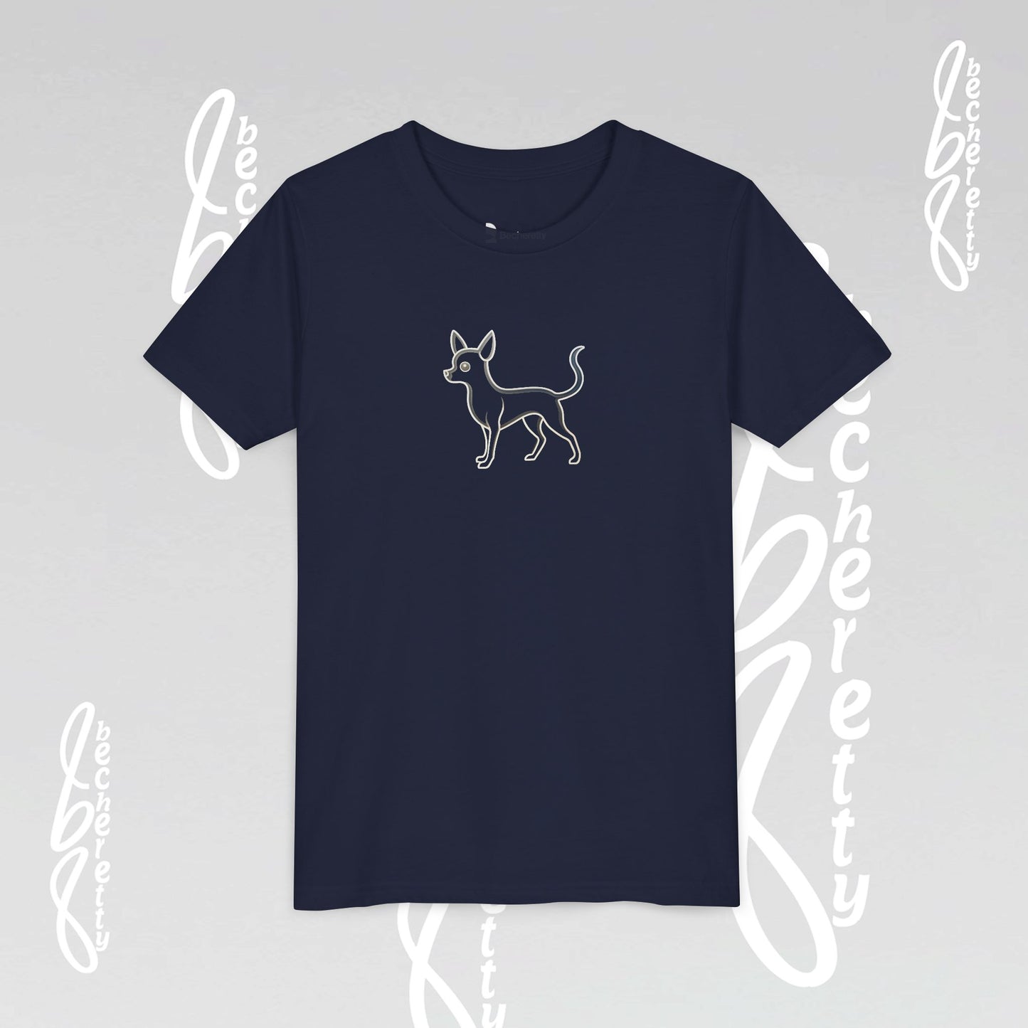 Youth T'Shirt - Graphic Chihuahua - Minimalist Art Becheretty