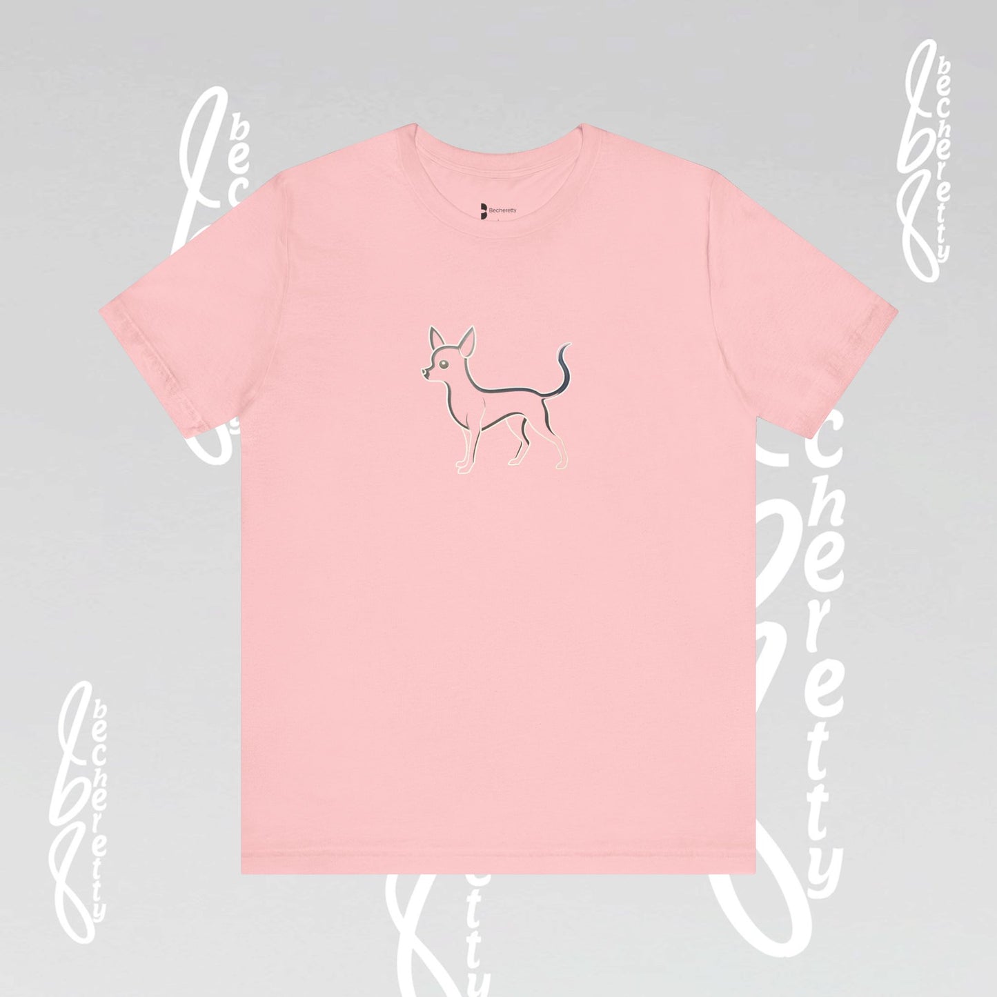 Chihuahua T-Shirt Unisex - Minimalist Art Graphic Becheretty - Trendy Tee - Casual Wear