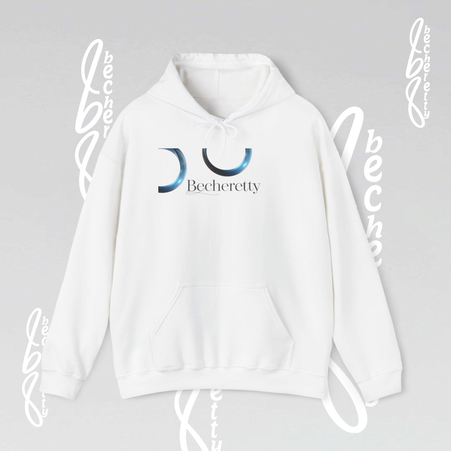Graphic Hooded - Minimalist Design Becheretty - Broken Vector Line - Unisex