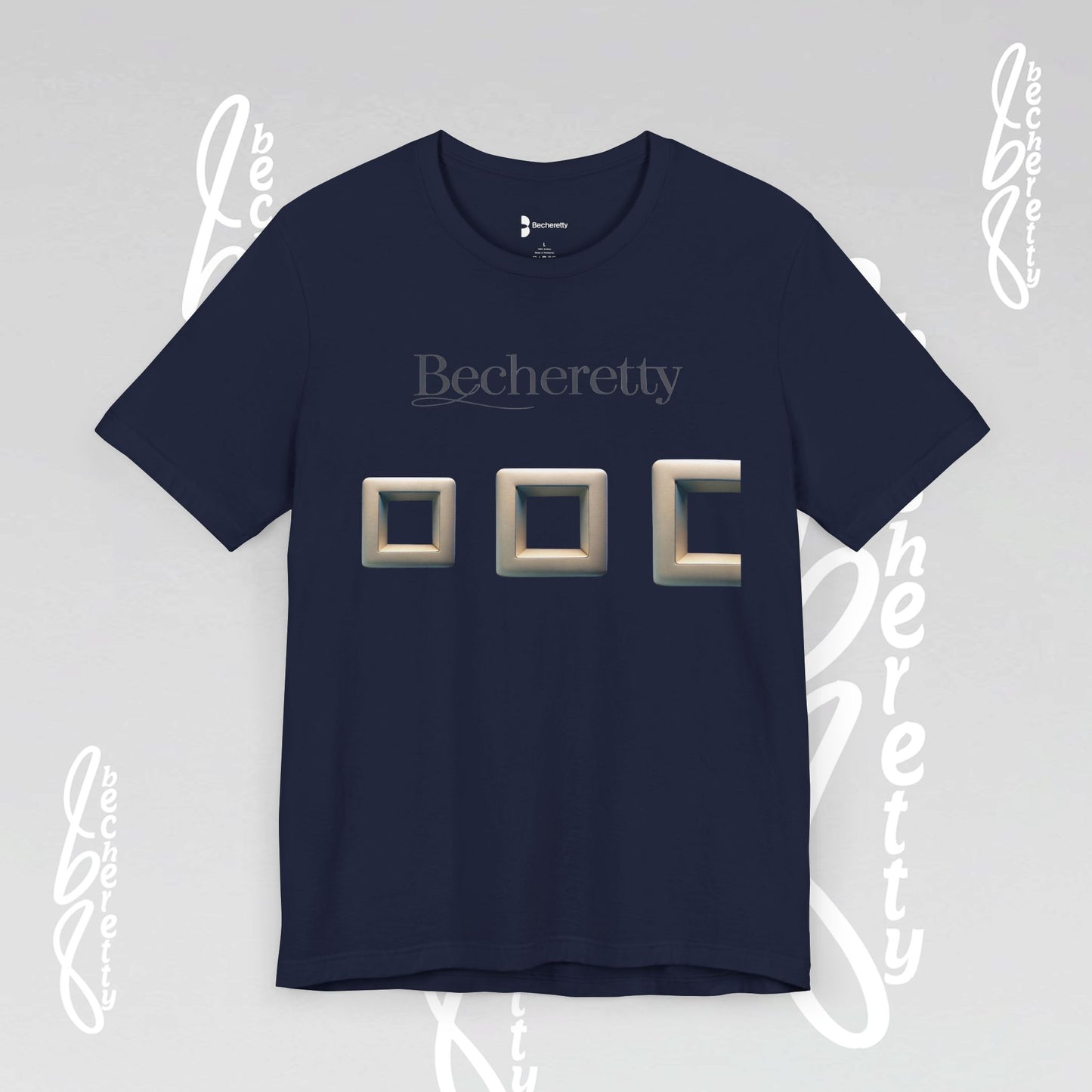 Modern Minimalist Graphic Tee - Becheretty - Artistic Everyday wear, Unique gift