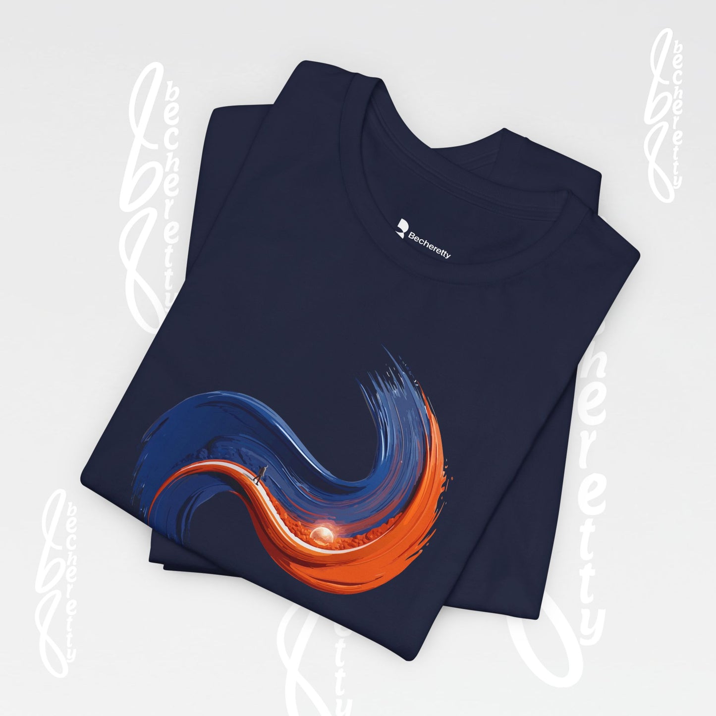 Graphic Abstract Colorful Brushstroke Tee - Art Minimalist Becheretty - Casual Wear - Authentic Apparel