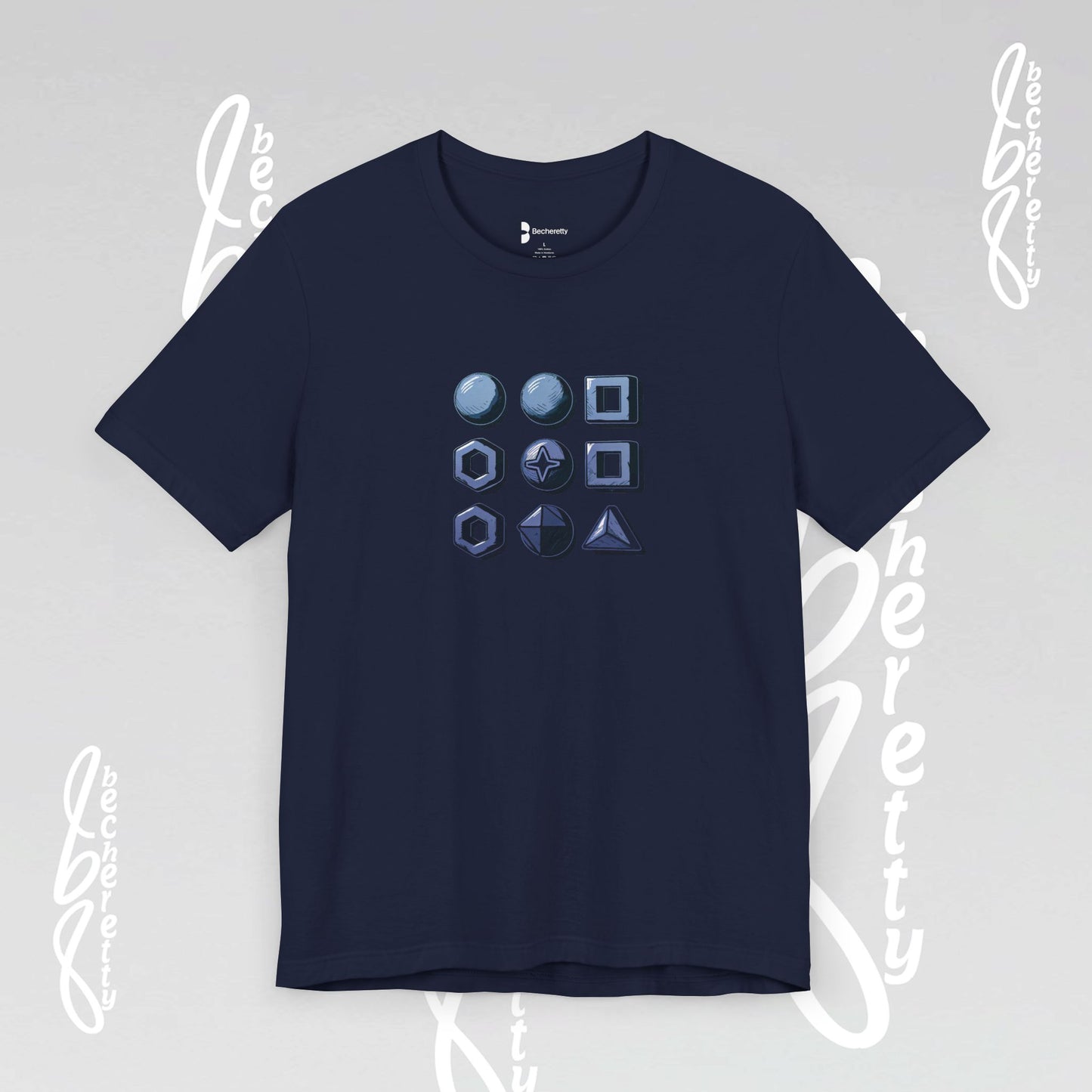 Graphic T-Shirt Becheretty - Short Sleeve, Unisex - Stylish Minimalist - Casual Wear