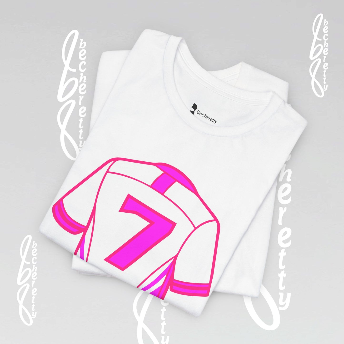 Soccer T-Shirt Number 7 - Unisex Graphic Design Minimalist Becheretty - New style of t-shirt for soccer fans