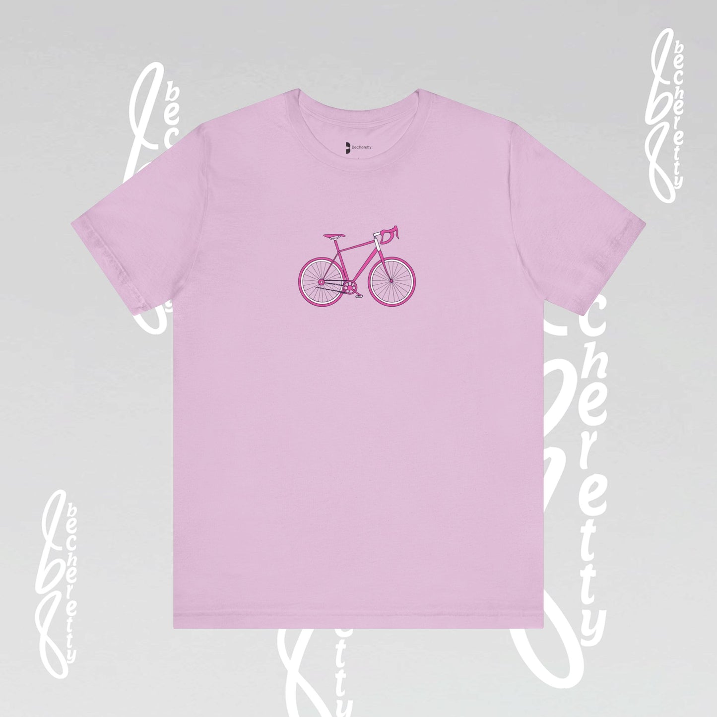 Pink Bike - Graphic T-Shirt Becheretty - Perfect gift for Bike Lovers - Casual Wear