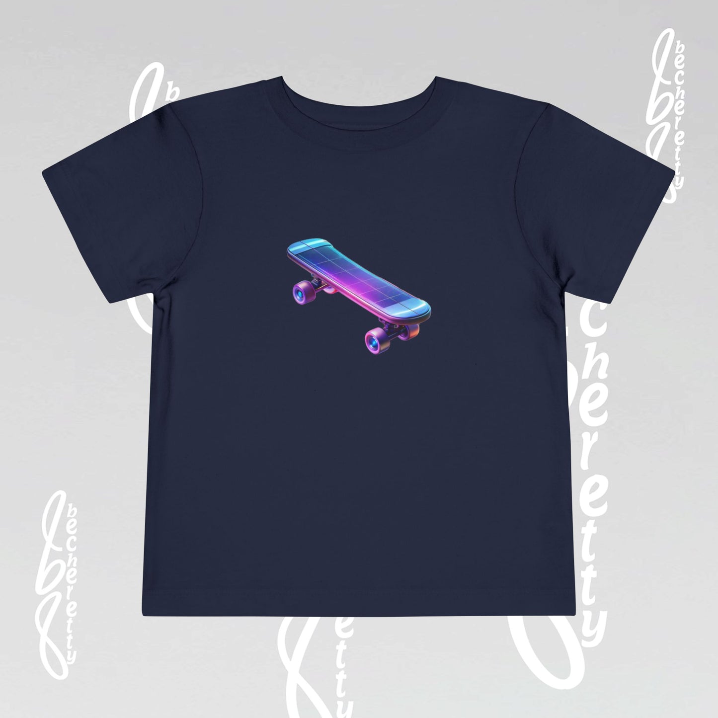 Toddler Short Sleeve T'Shirt - Futuristic Skateboard - Becheretty Graphic Design - Perfect for Playground