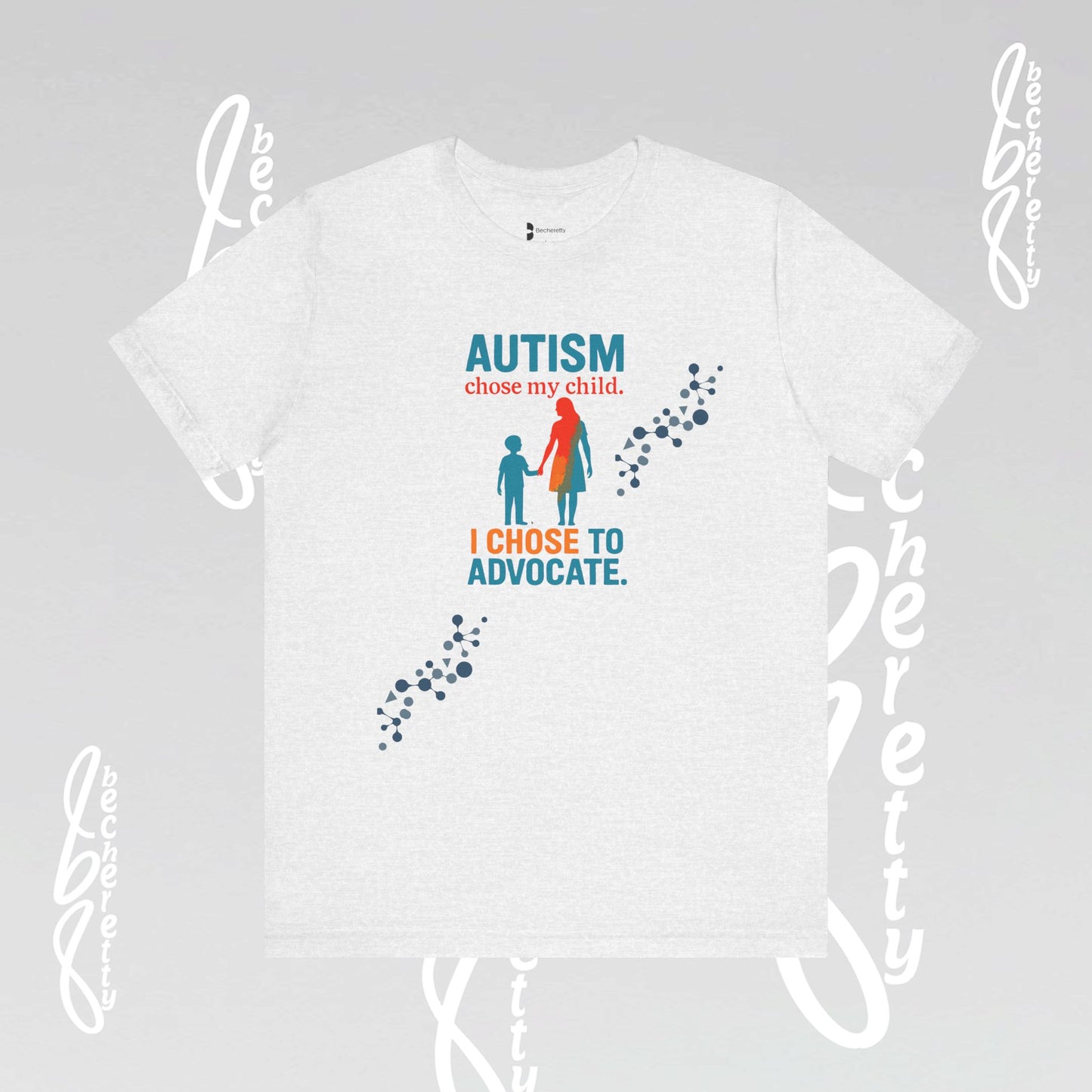 Autism Awareness Unisex Tee - Becheretty Graphic - Perfect gift for parents and friends supporting the cause.