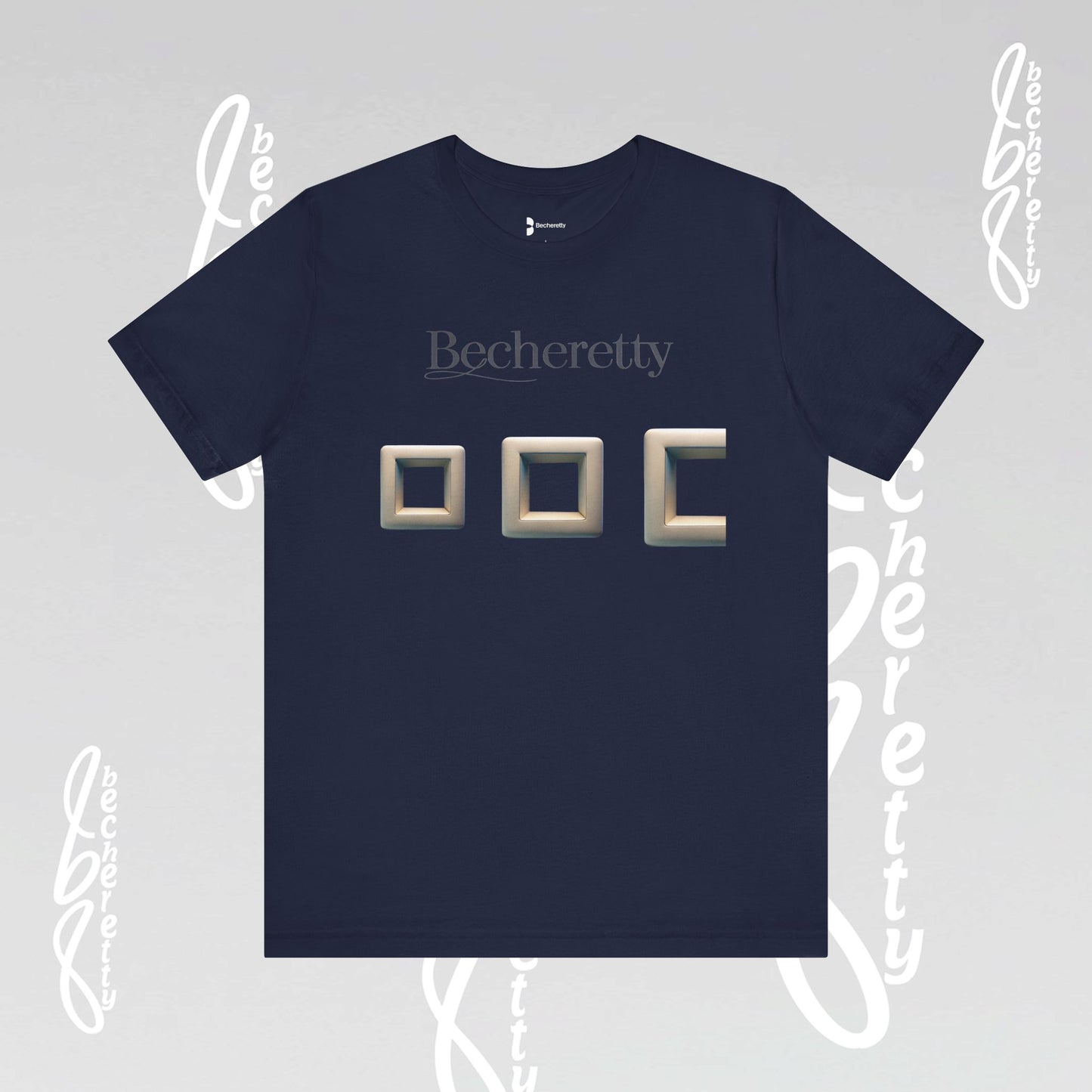 Modern Minimalist Graphic Tee - Becheretty - Artistic Everyday wear, Unique gift