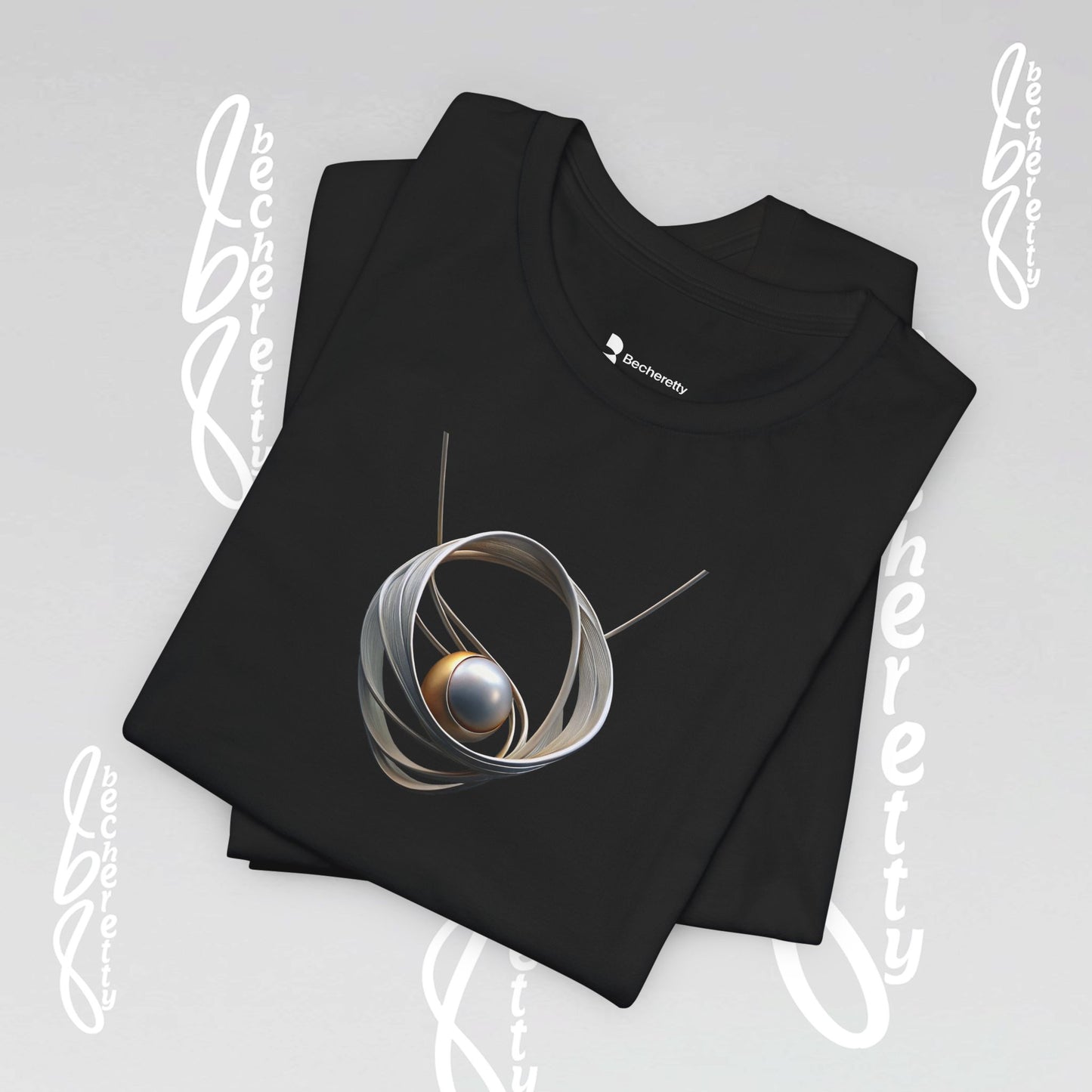 Modern Design "Necklace" Graphic T-Shirt Becheretty - Trendy Outfits, Casual Wear - Gift for Art Lovers - Unique Style