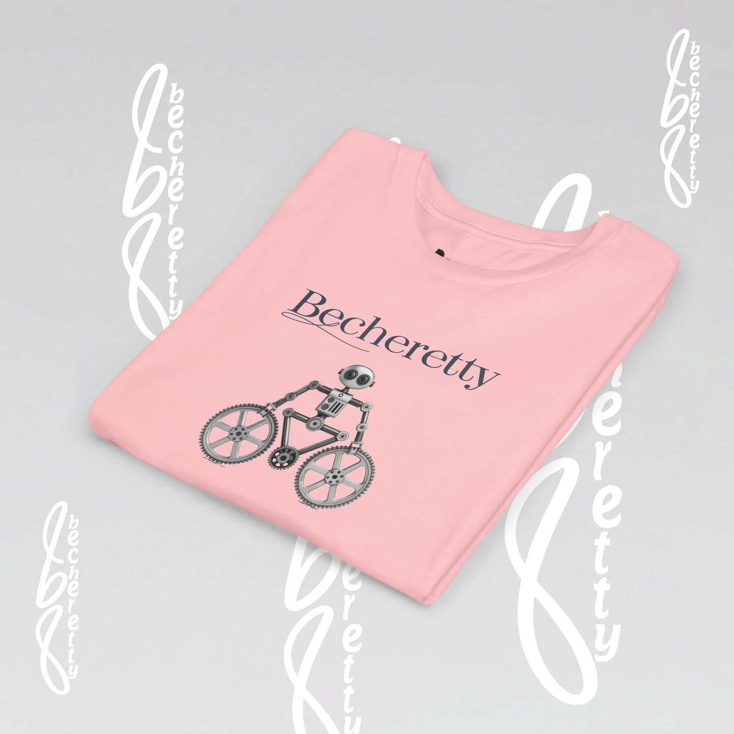 Youth T'Shirt - Becheretty Graphic Design - Cool Robot Bicycle - Perfect for Bike Lovers