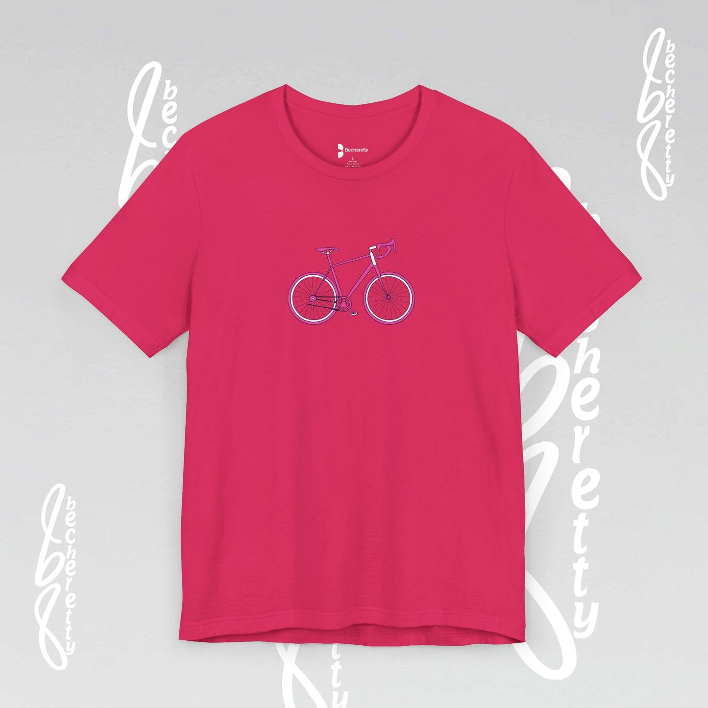 Pink Bike - Graphic T-Shirt Becheretty - Perfect gift for Bike Lovers - Casual Wear