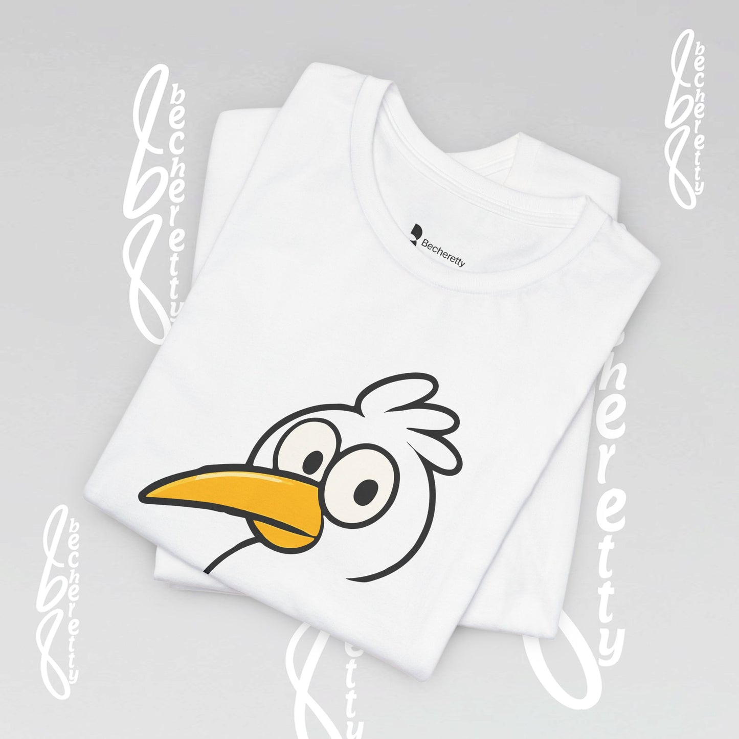 Artistic Minimalist Graphic Becheretty T-shirt - Inspired by a child's drawing - Every Mind Can Fly - Celebrating Neurodiversity.
