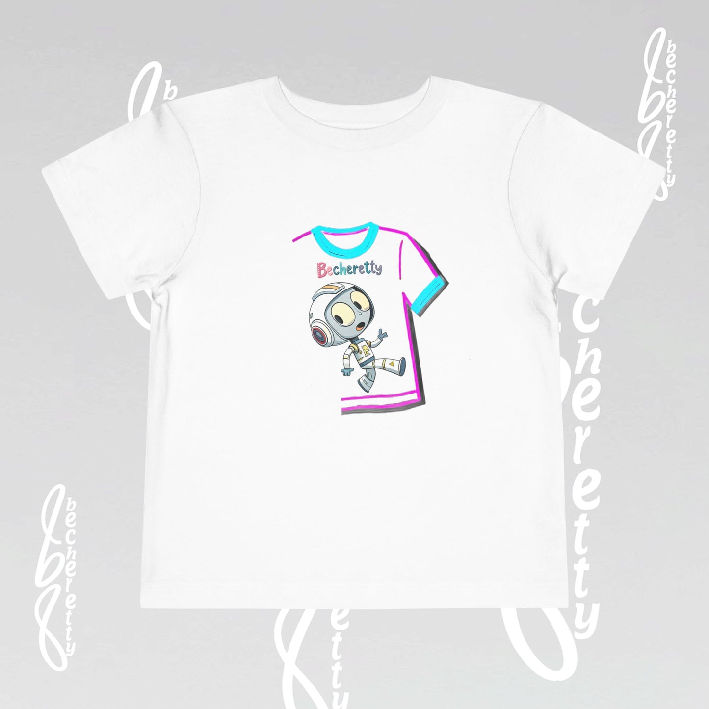 Toddler T-Shirt - Fun & Playful Robot Graphic Becheretty - Surprise your friends with this unique design