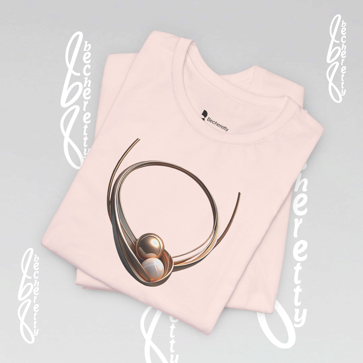 Elegant Pearl-Inspired - Graphic Tee Becheretty - Casual T-Shirt, Gift for Her, Stylish Summer Wear, Unique Fashion Statement