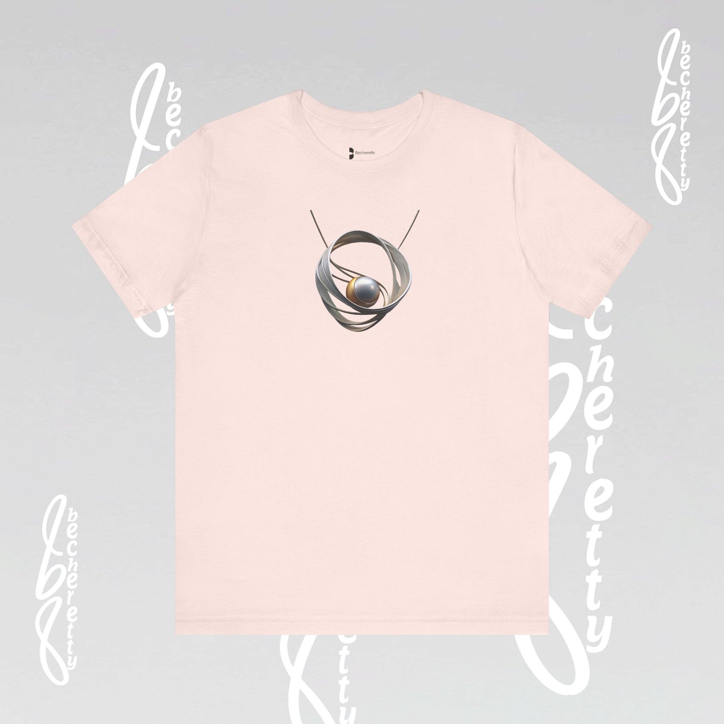 Modern Design "Necklace" Graphic T-Shirt Becheretty - Trendy Outfits, Casual Wear - Gift for Art Lovers - Unique Style