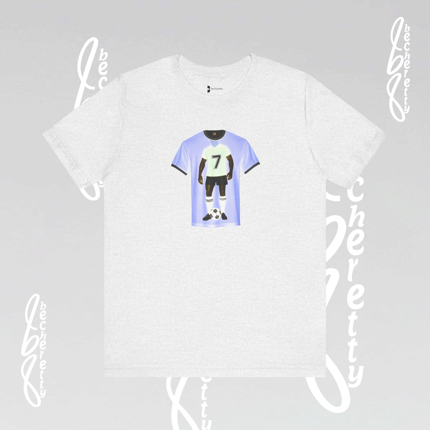 Soccer T-Shirt Number 7 - Graphic Becheretty - Perfect Gift for Soccer Lovers
