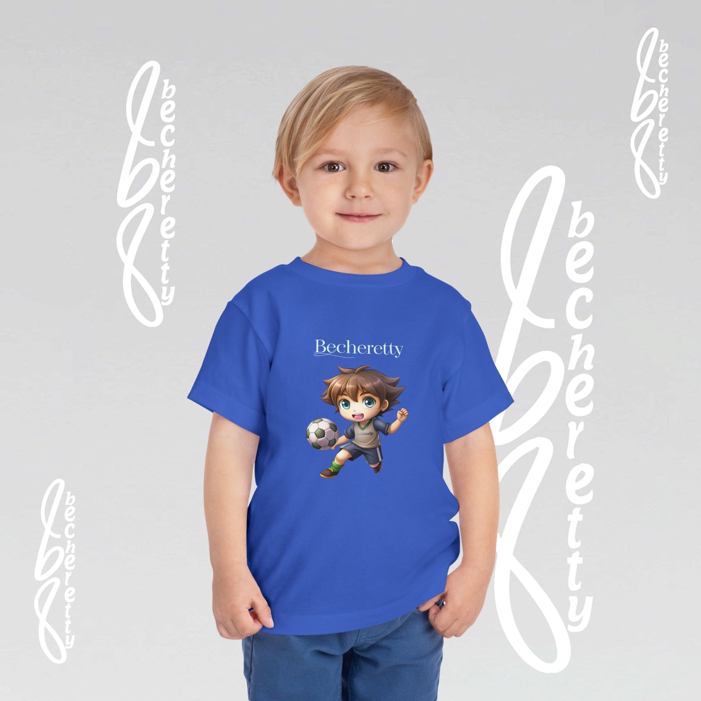 Toddler T'Shirt - Fun Graphic Becheretty - Perfect for Soccer Lovers - Kids Casual Wear