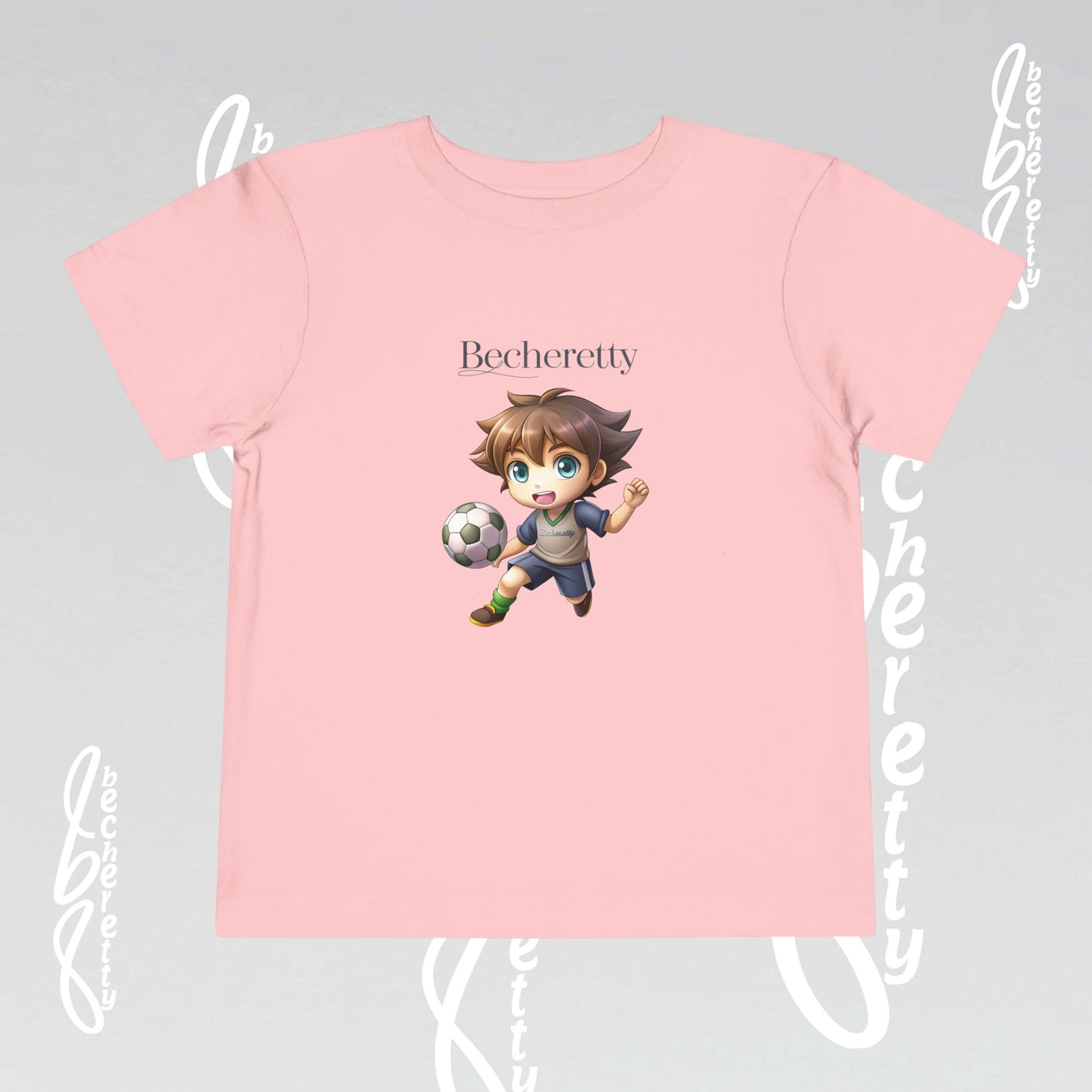 Toddler T'Shirt - Fun Graphic Becheretty - Perfect for Soccer Lovers - Kids Casual Wear