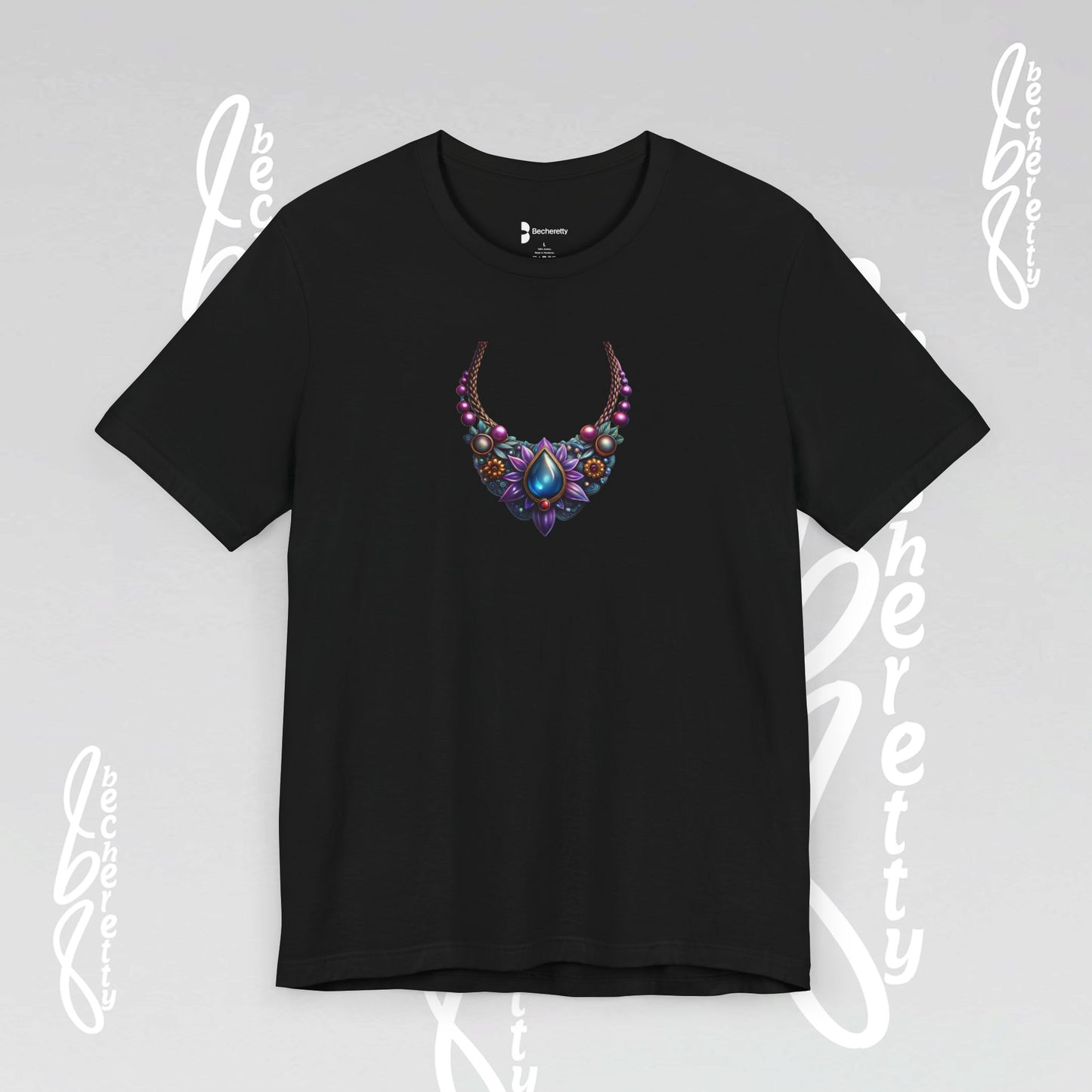 Colorful Necklace Design - Bohemian Inspire - Short Sleeve T'Shirt - Perfect gift for women