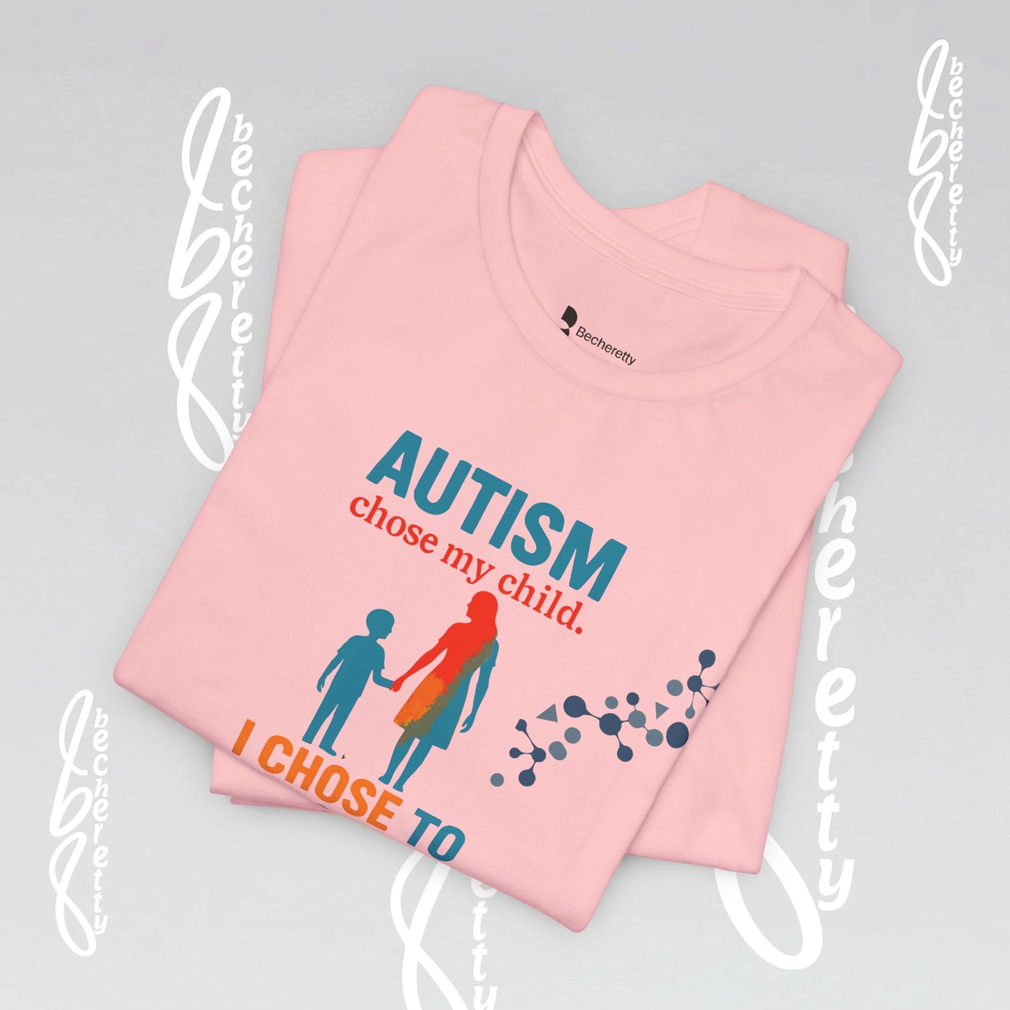 Autism Awareness Unisex Tee - Becheretty Graphic - Perfect gift for parents and friends supporting the cause.