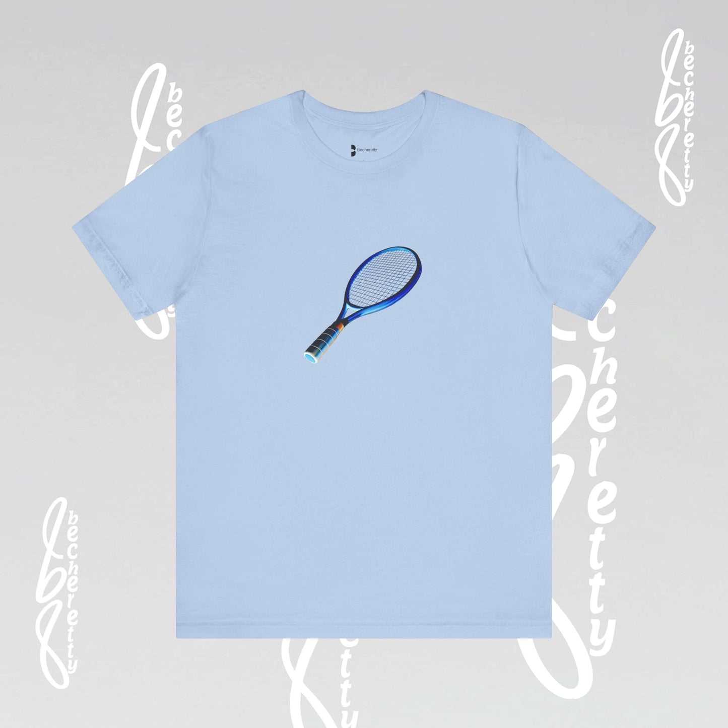 Vintage Tennis Racket - Graphic T'Shirt Becheretty - Tennis Enthusiasts - Casual Wear