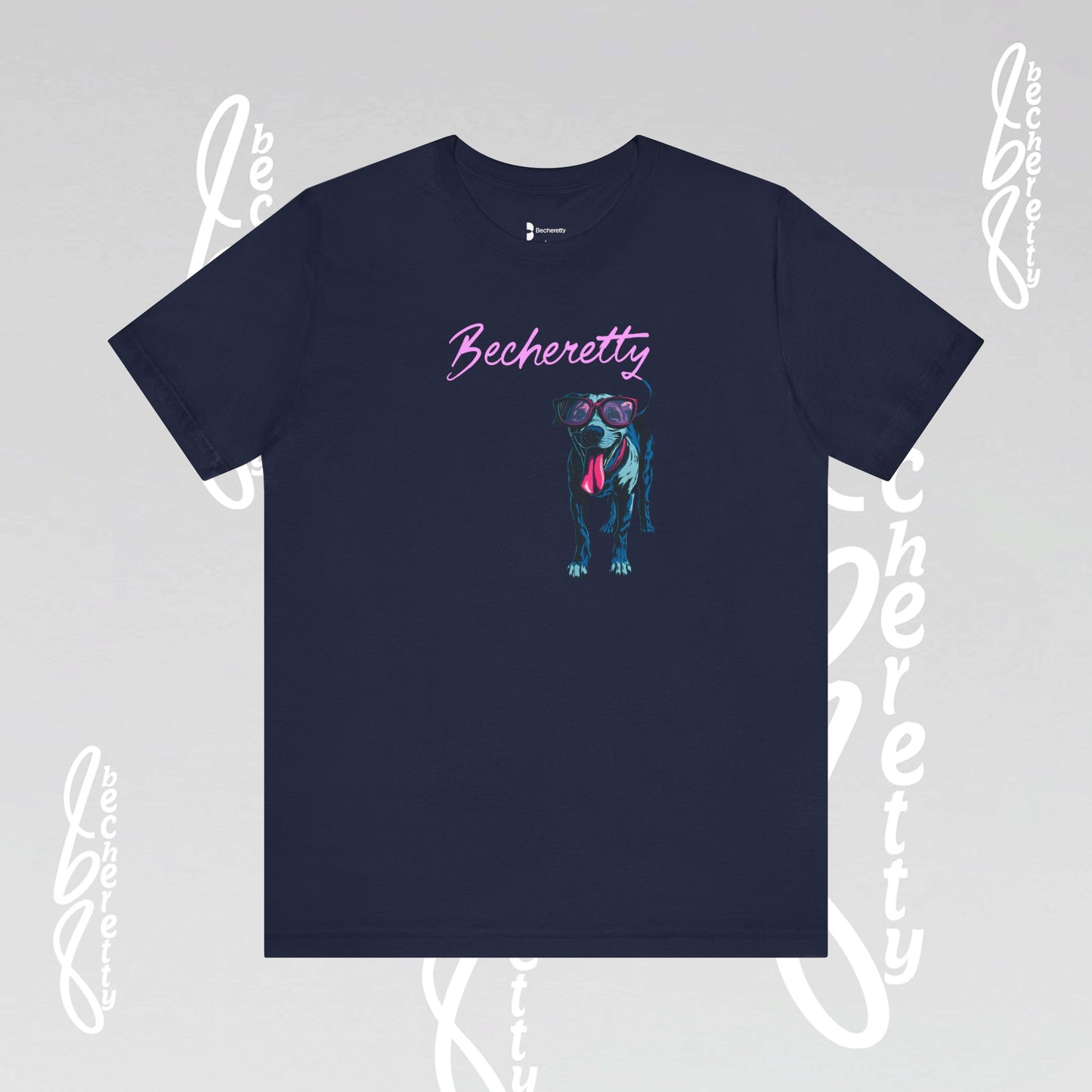 Dog Lovers T-Shirt Unisex - Art Graphic Becheretty - Unique Pet Apparel - Casual Wear