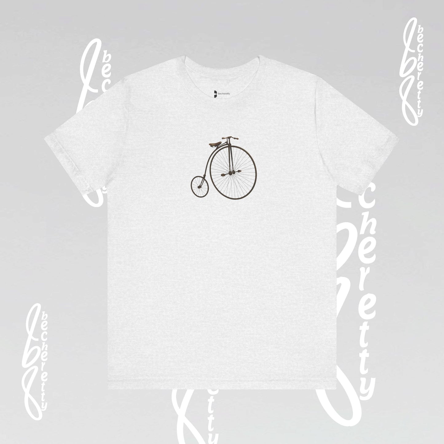 Retro Bicycle Graphic Tee Becheretty - Unisex Cotton T-Shirt, Perfect for Cycling Enthusiasts, Casual wear