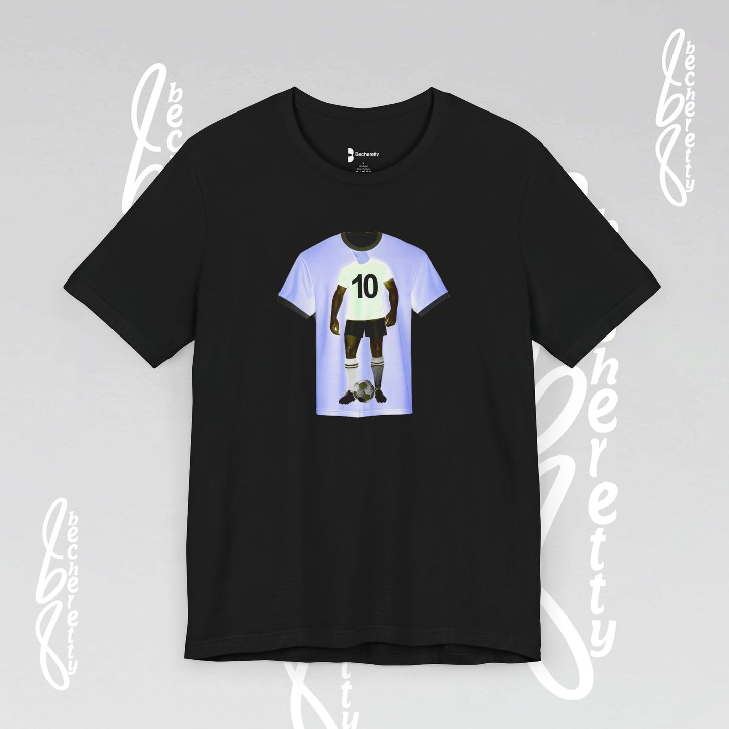 Soccer T-Shirt Number 10 - Becheretty Graphic Minimalist - Men Women Apparel - Gift for Fans