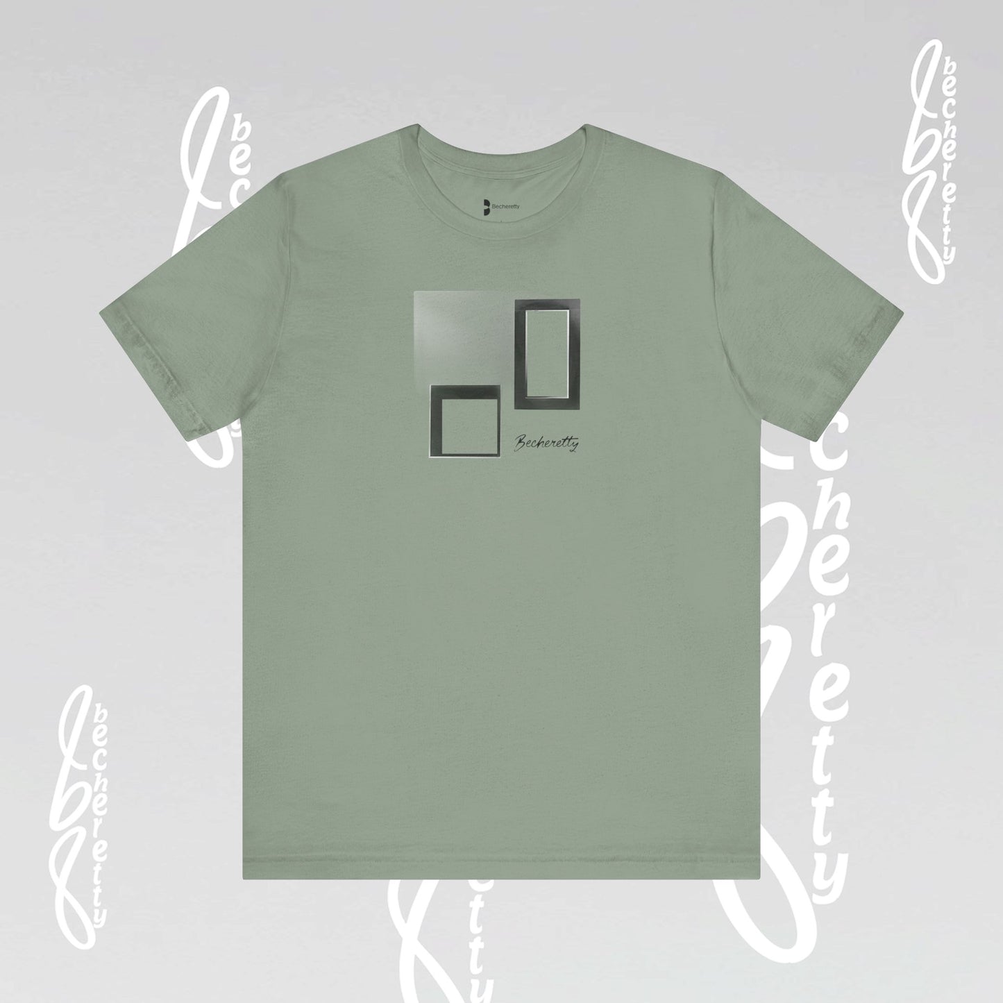 Minimalist Graphic Becheretty T-Shirt - Pixel Void Line - Modern Design for Art lovers - Casual Wear