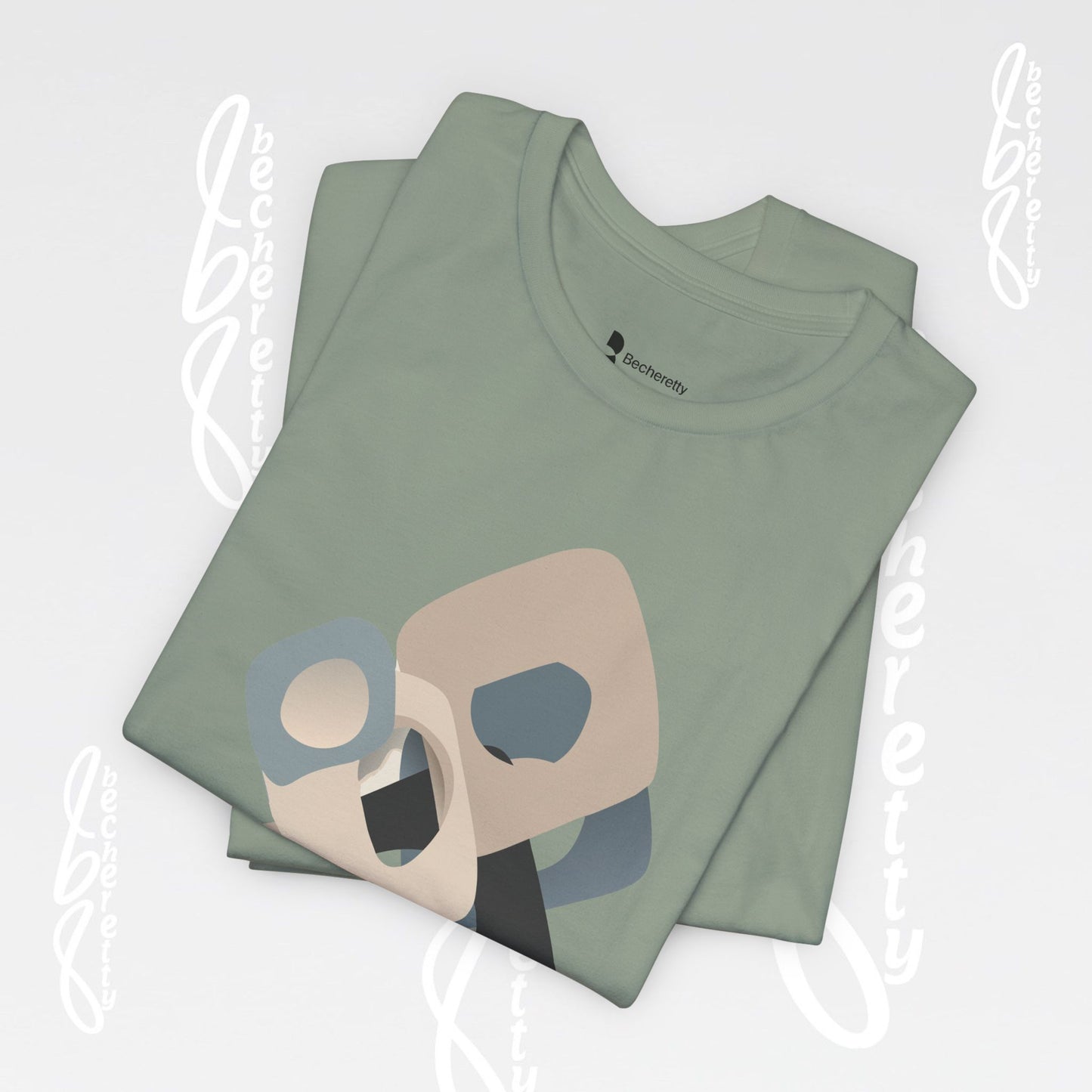 Flow Graphic Tee - Becheretty Minimalist Design - Perfect for art enthusiasts - Stylish Casual Wear