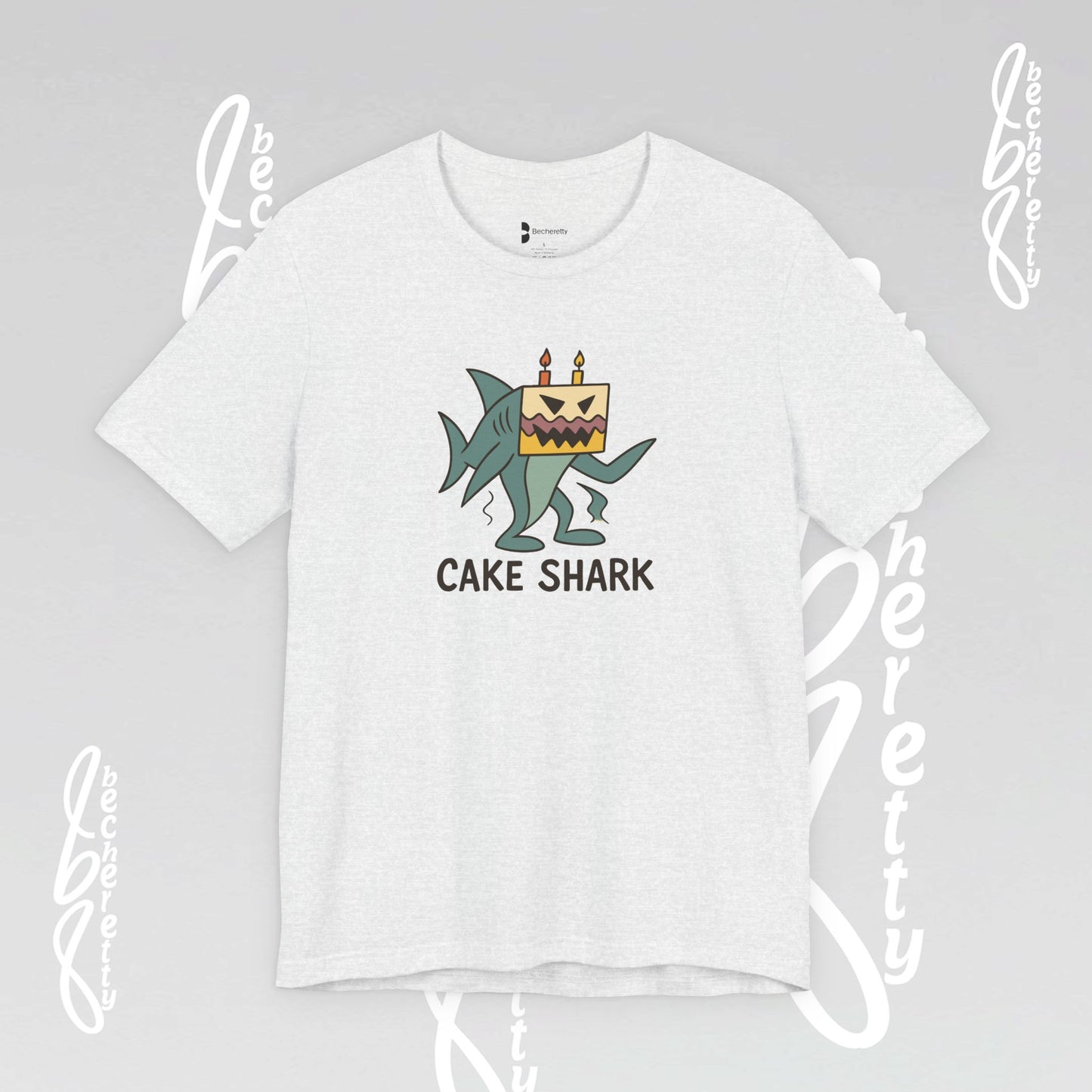 Cake Shark Tee - Designed by a 10-Year-Old - Celebrate Neurodiversity - Casual Wear