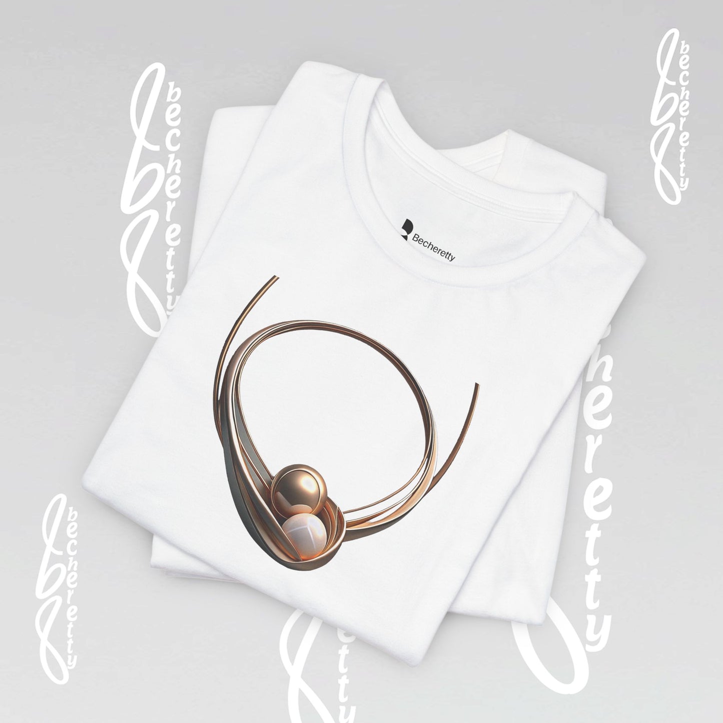 Elegant Pearl-Inspired - Graphic Tee Becheretty - Casual T-Shirt, Gift for Her, Stylish Summer Wear, Unique Fashion Statement